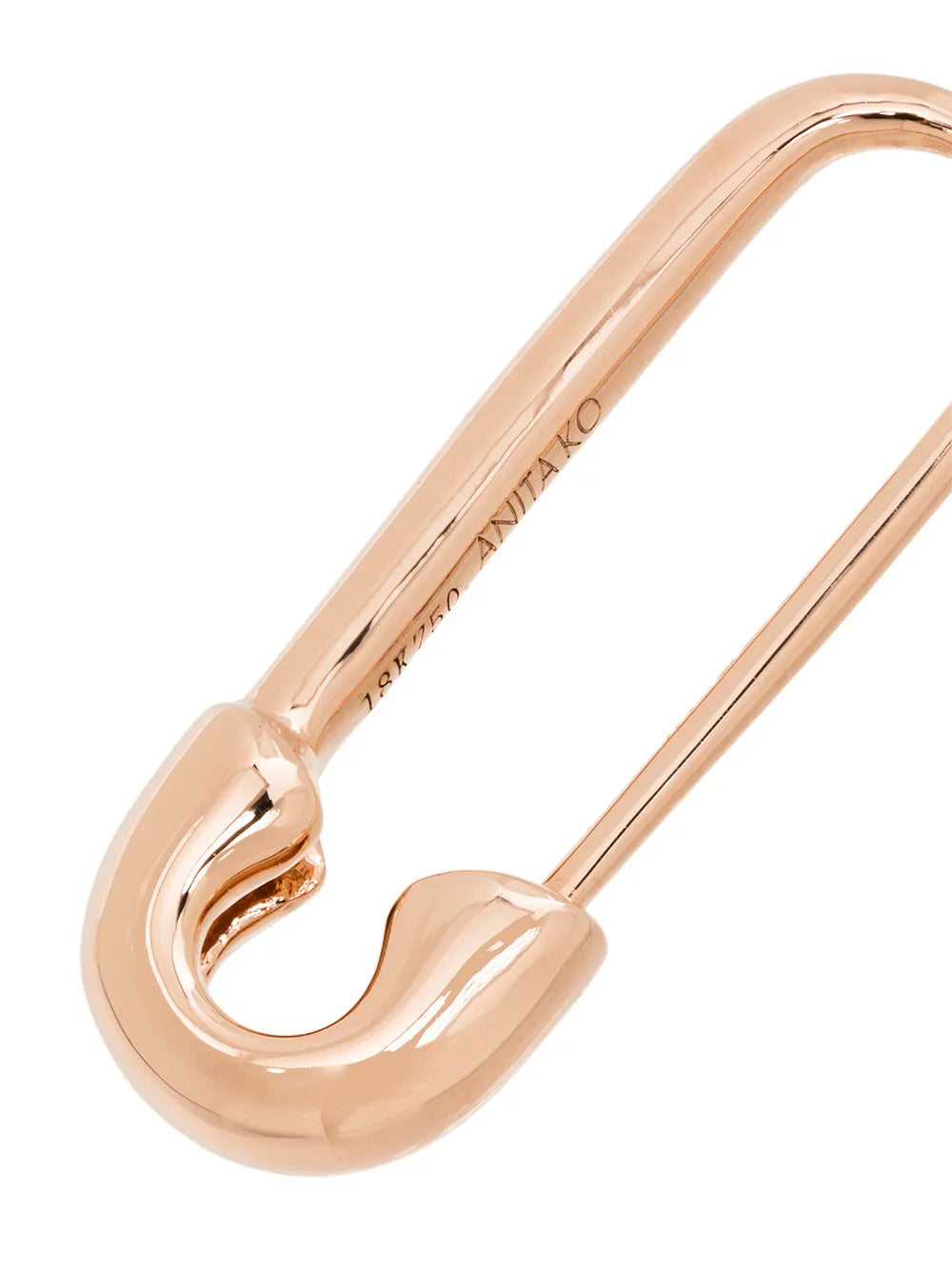 Safety Pin 18kt rose gold earring
