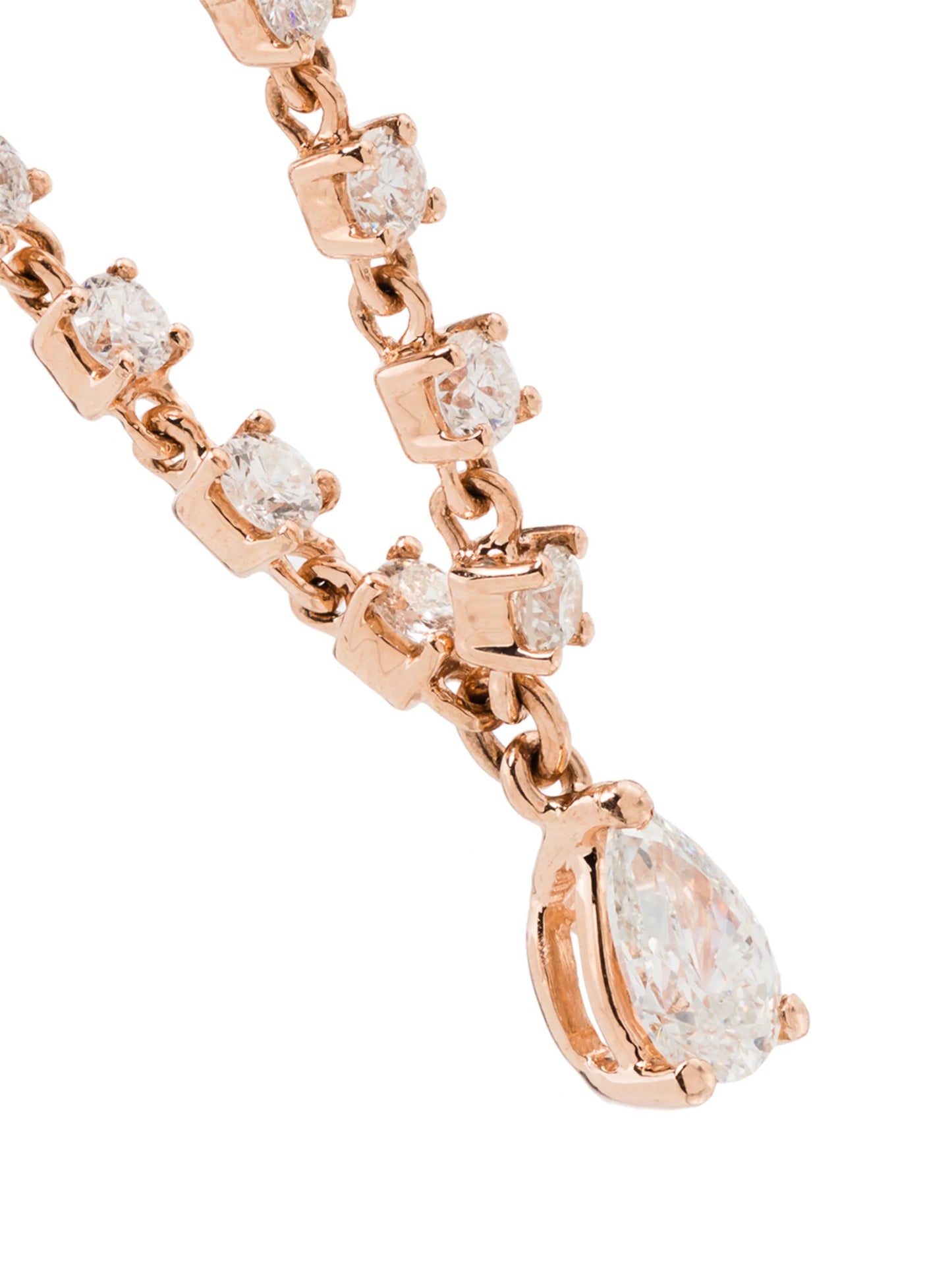 18kt rose gold Olivia diamond drop earring