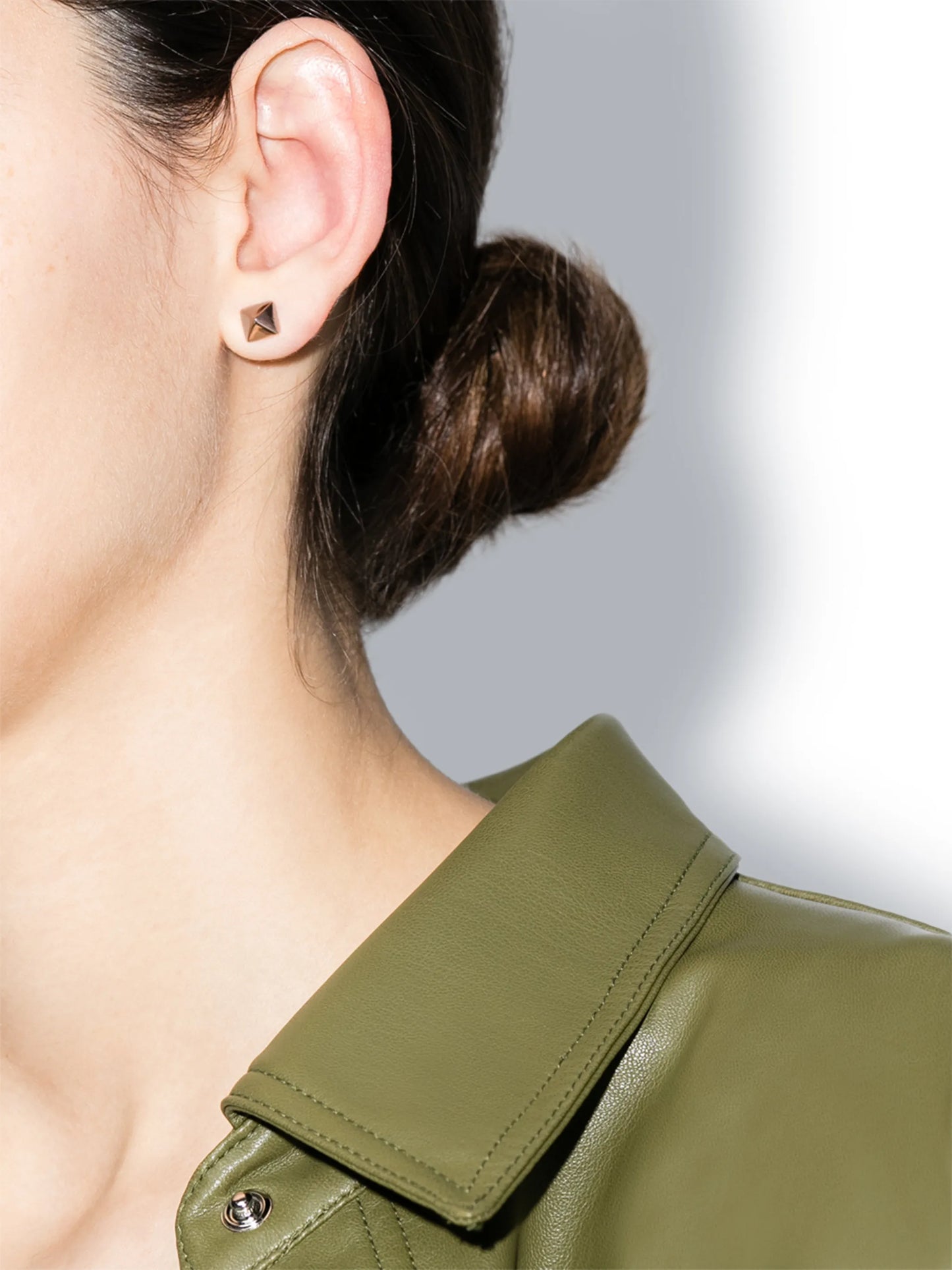 14kt rose gold Spike stud earrings