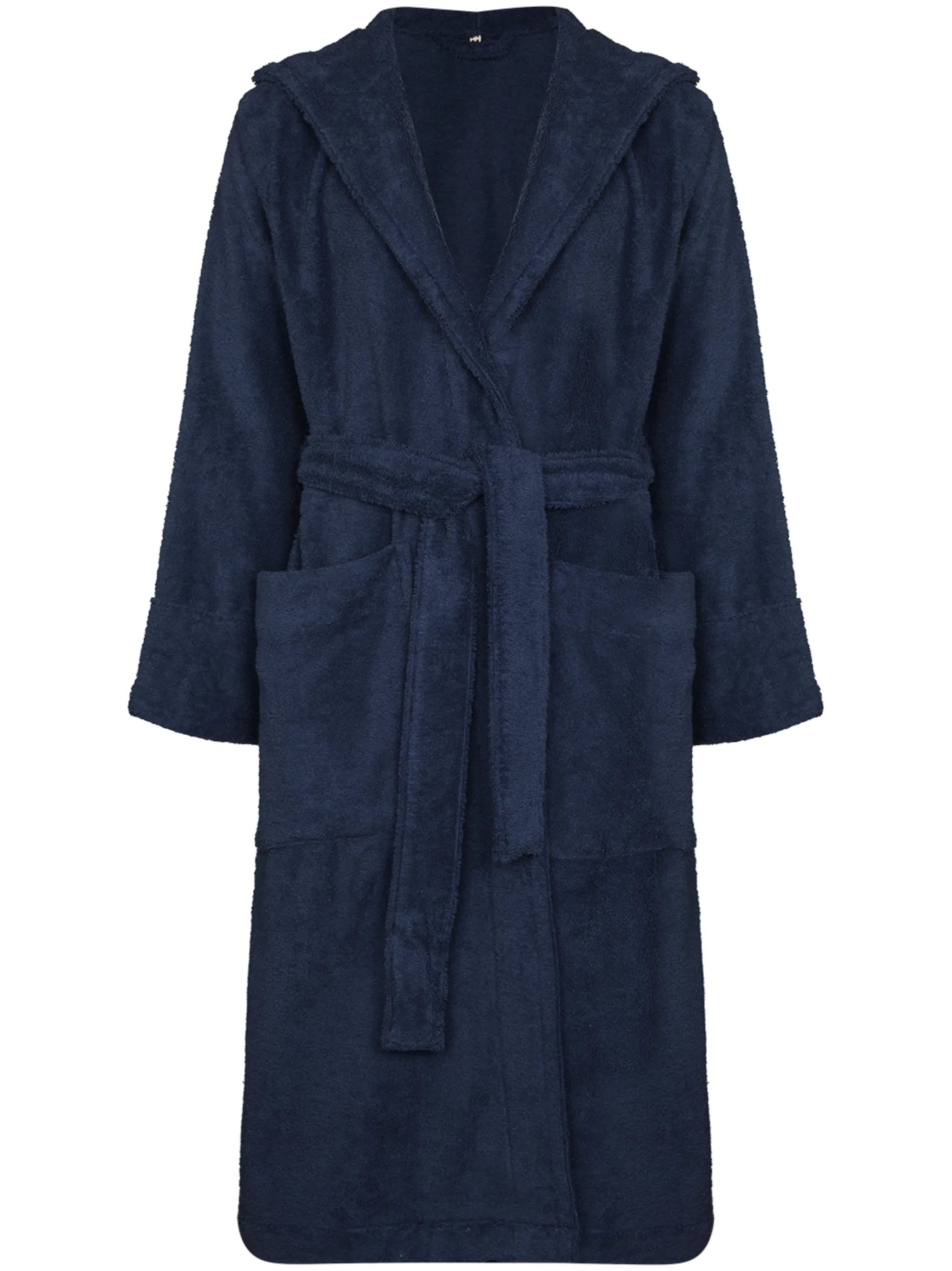 hooded organic cotton dressing gown