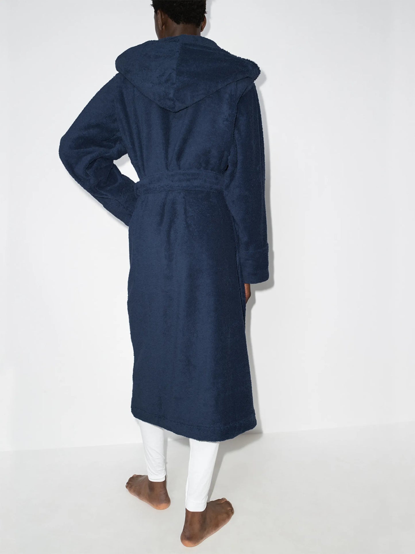 hooded organic cotton dressing gown