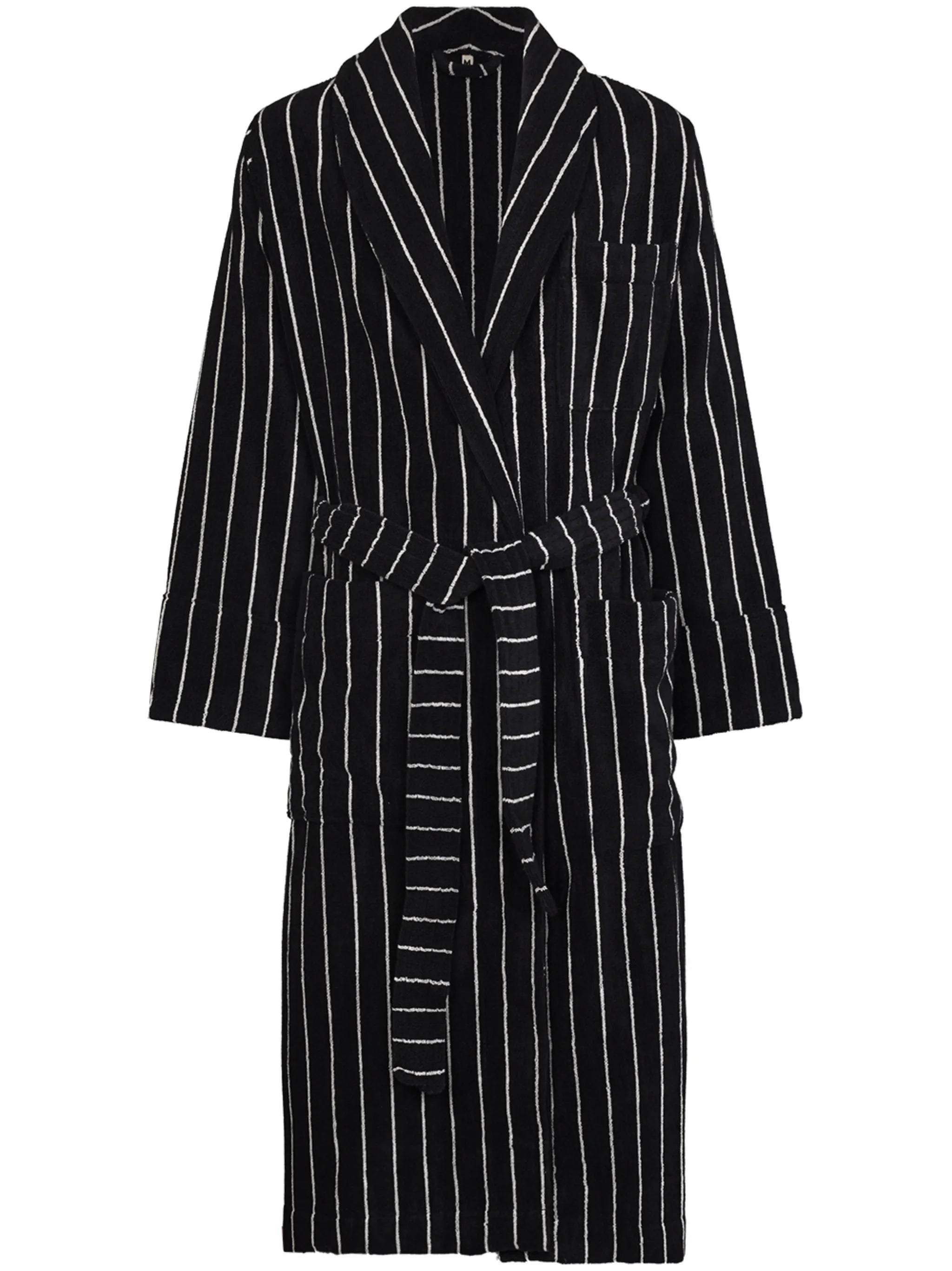 striped organic cotton dressing gown