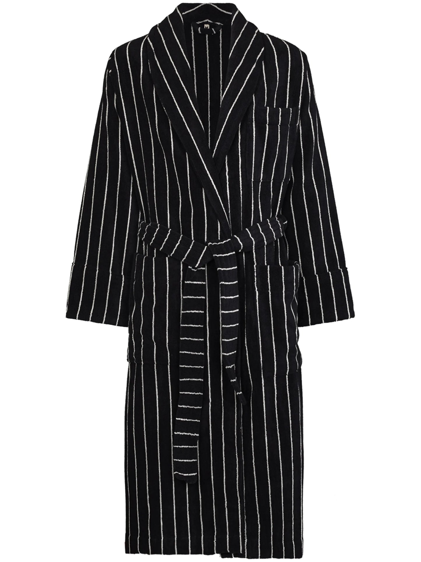 striped organic cotton dressing gown