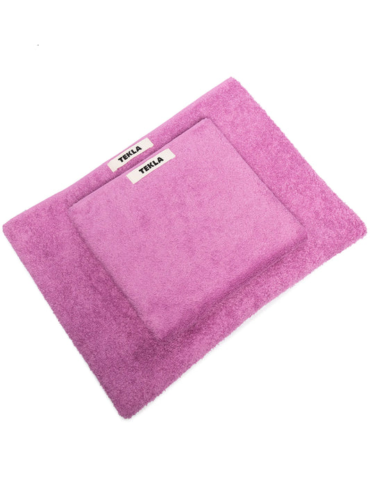 two-piece logo-patch towel set