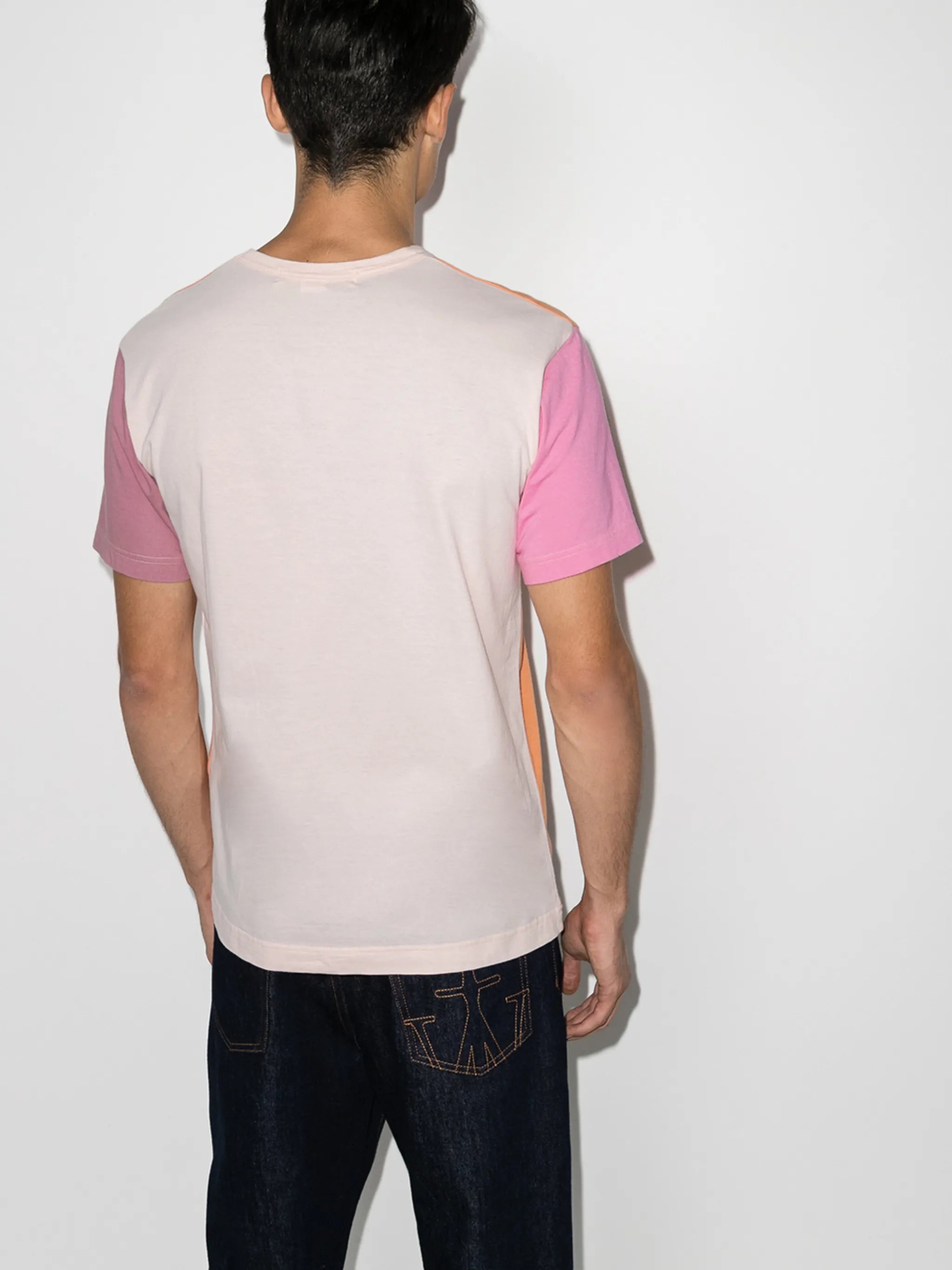 colour-block crew-neck T-shirt