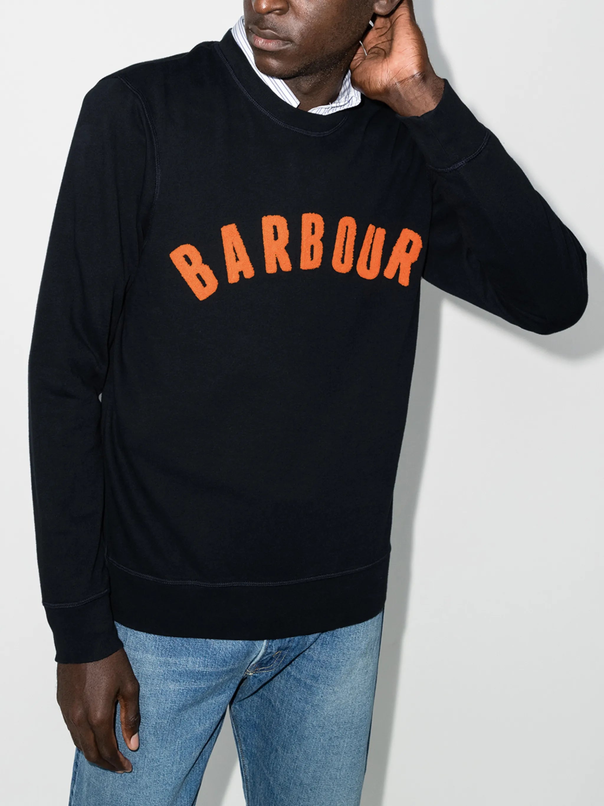 Prep-logo crew-neck sweatshirt