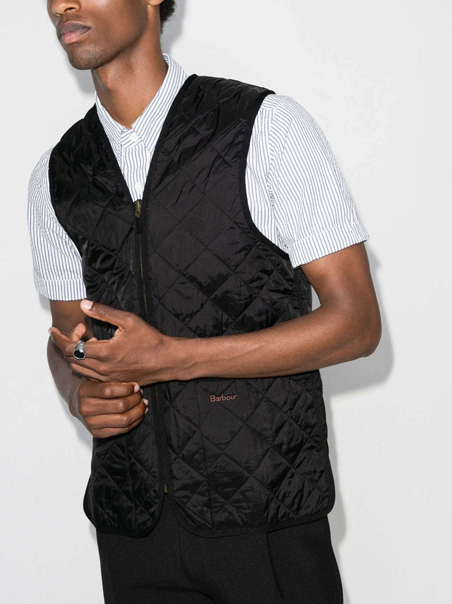 quilted sleeveless gilet