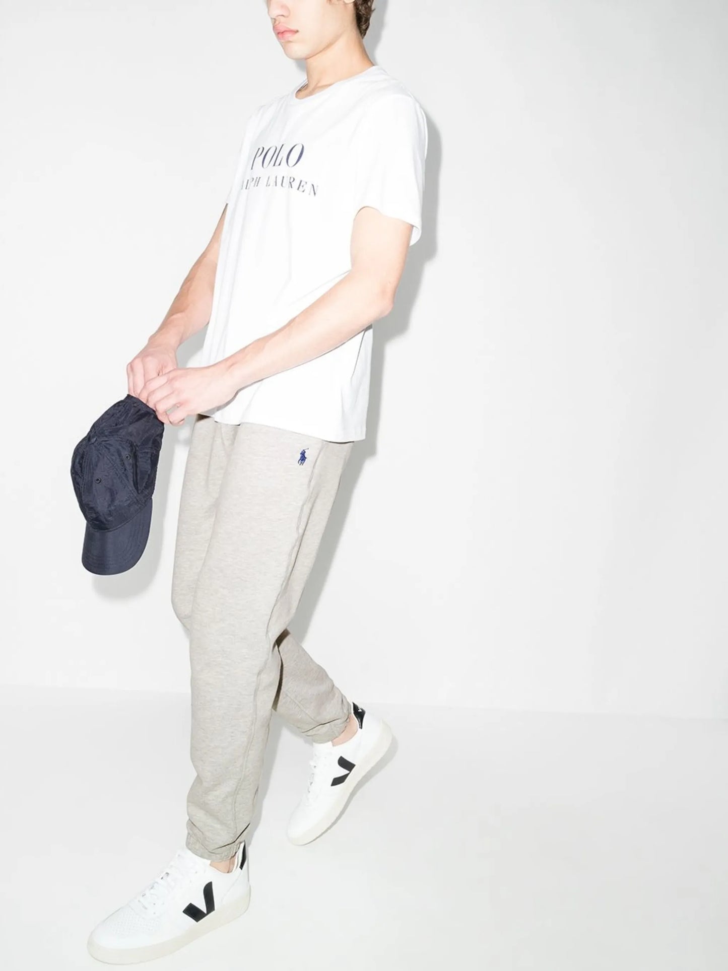 logo-embroidered drawstring track pants