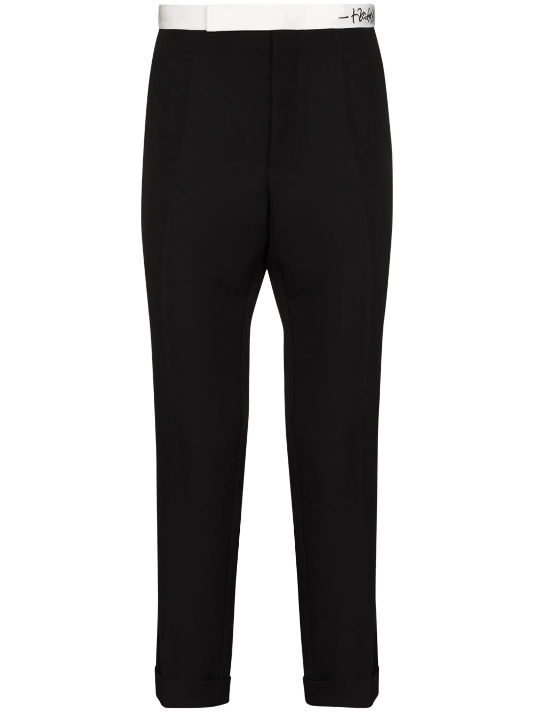 cropped tailored trousers