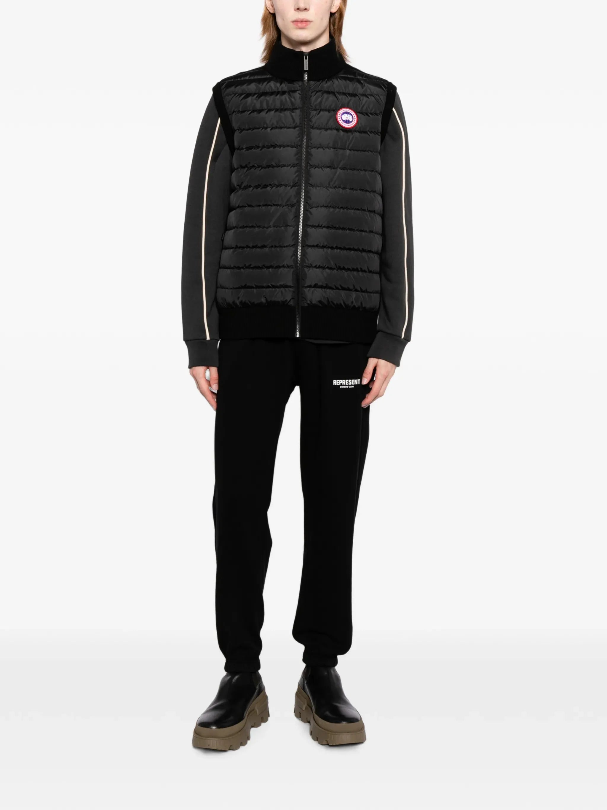 Hybridge knit vest