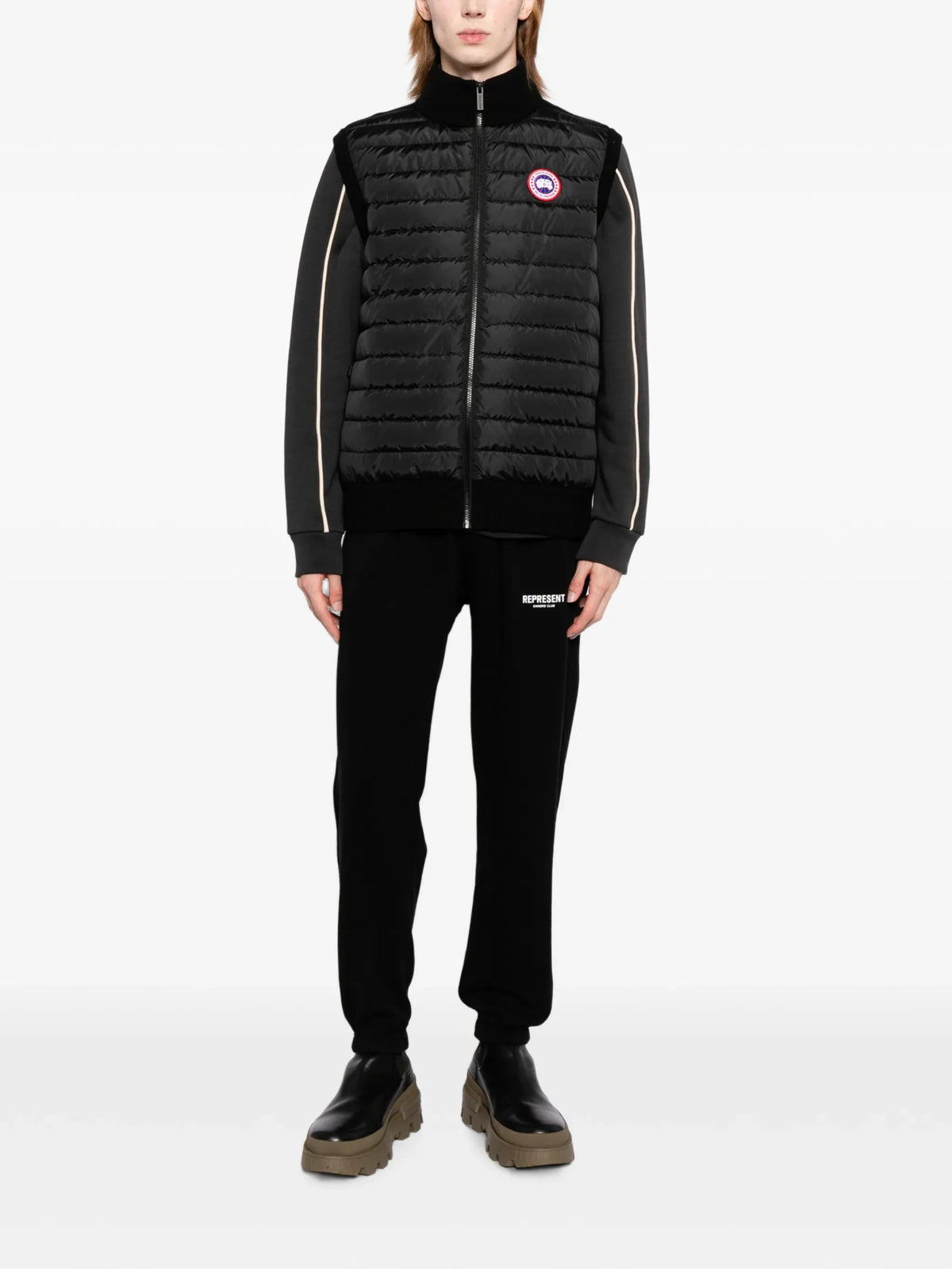 Hybridge knit vest