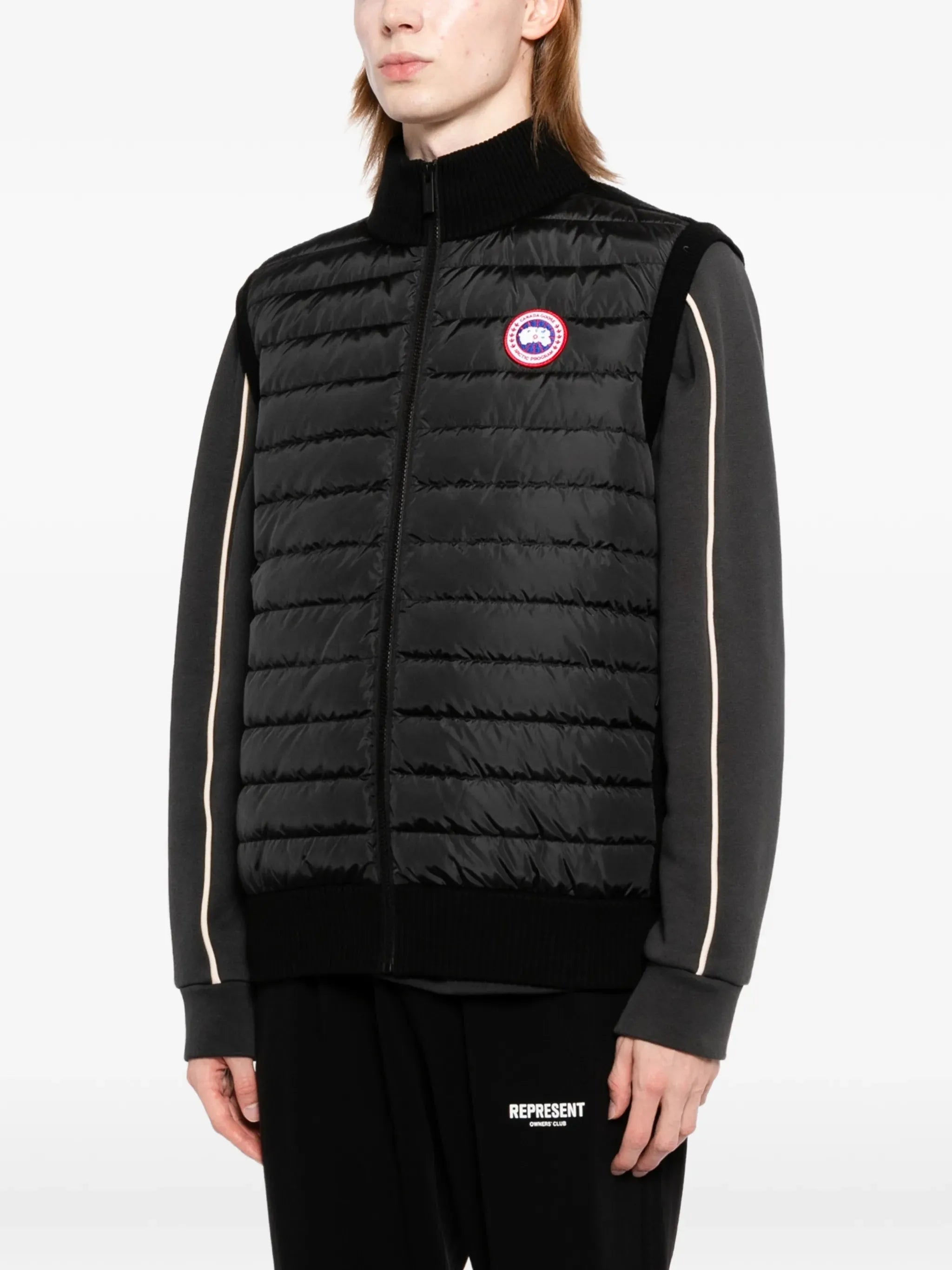Hybridge knit vest