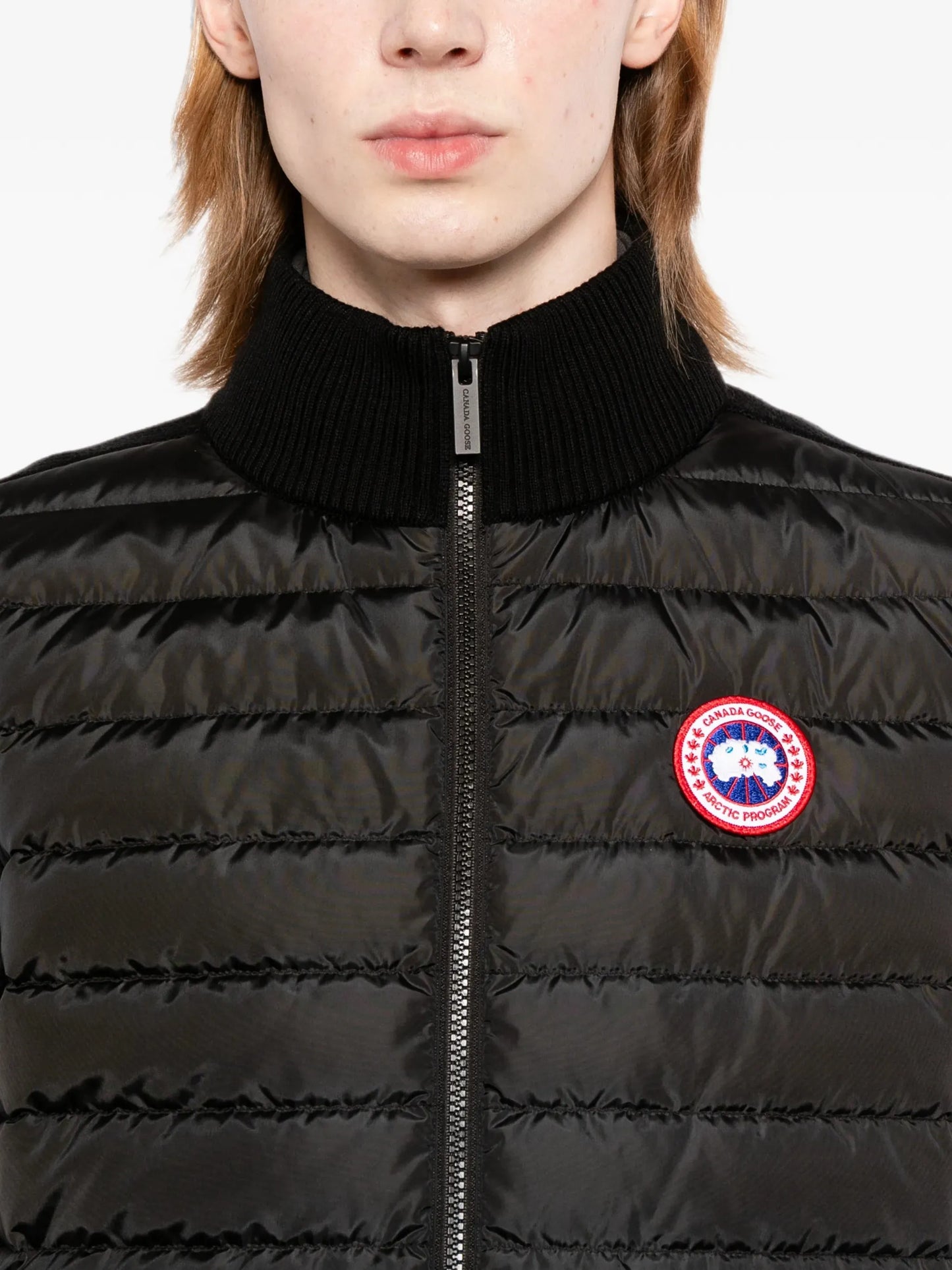 Hybridge knitted gilet