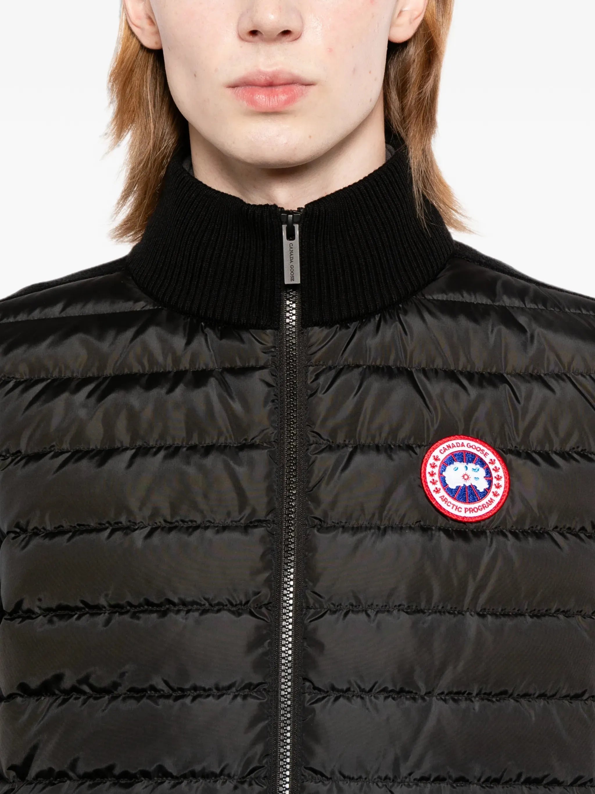 Hybridge knit vest