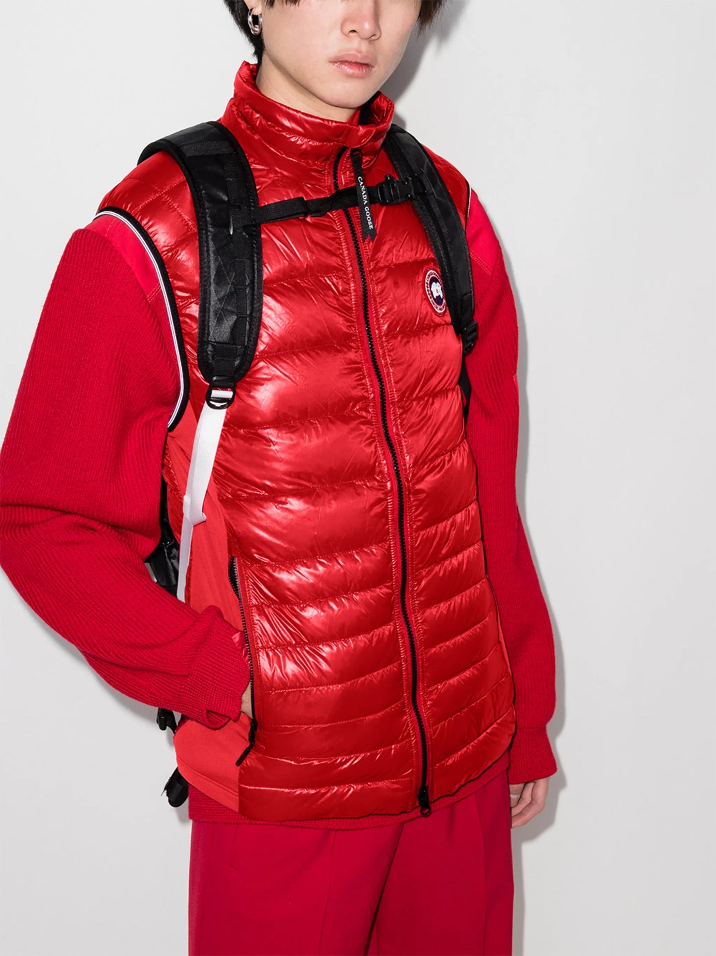 zip-up padded gilet