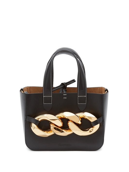 chain-link detail tote bag