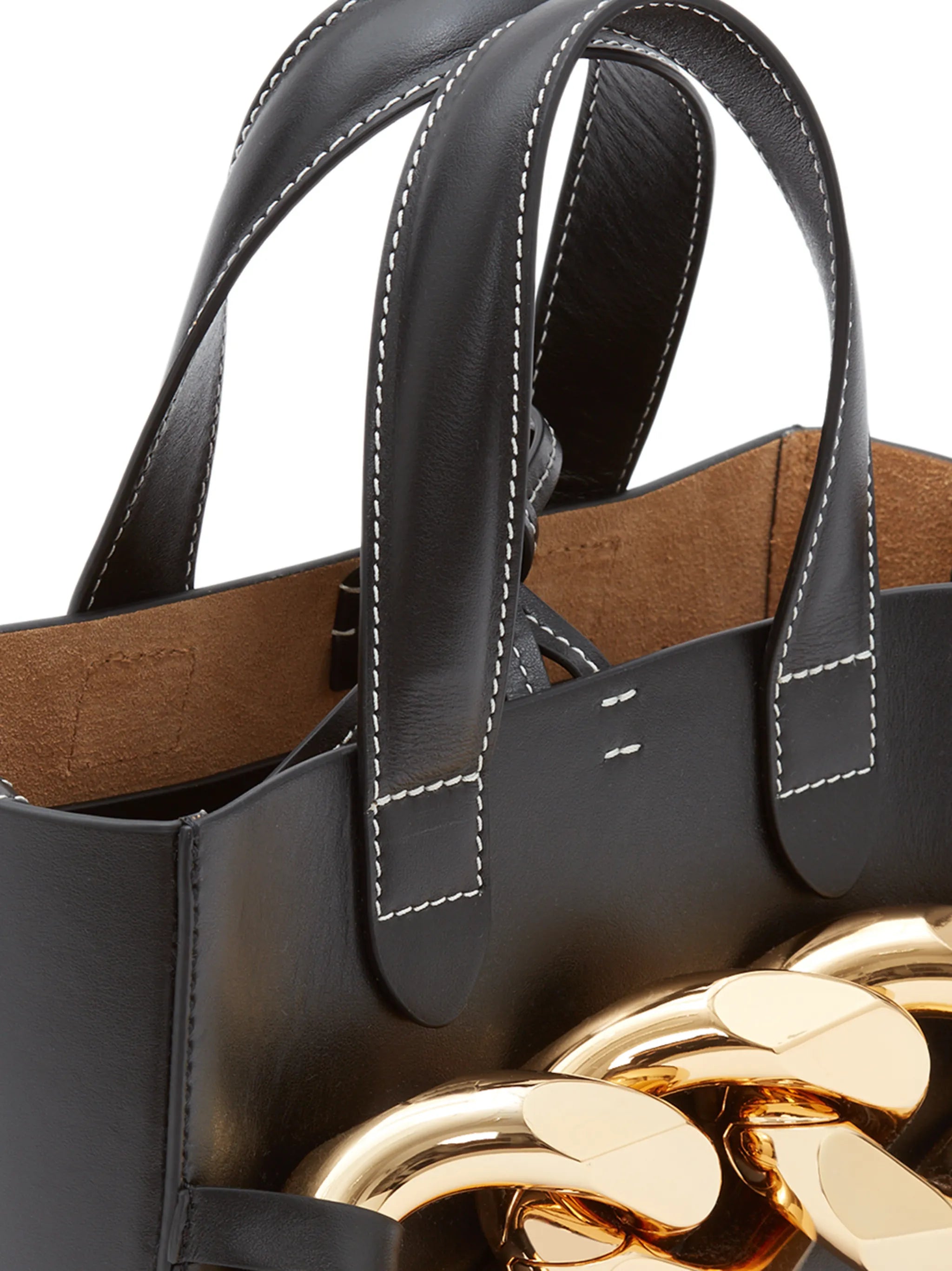chain-link detail tote bag