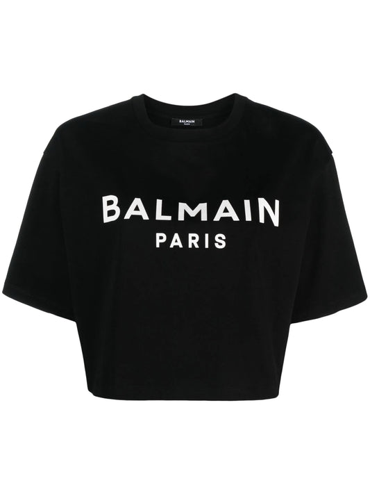 crop logo T-shirt