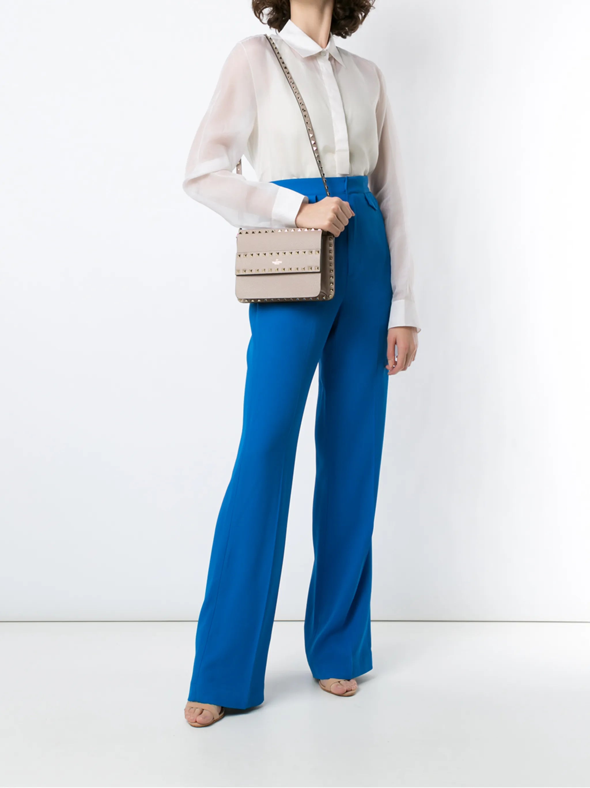 small Rockstud leather crossbody bag