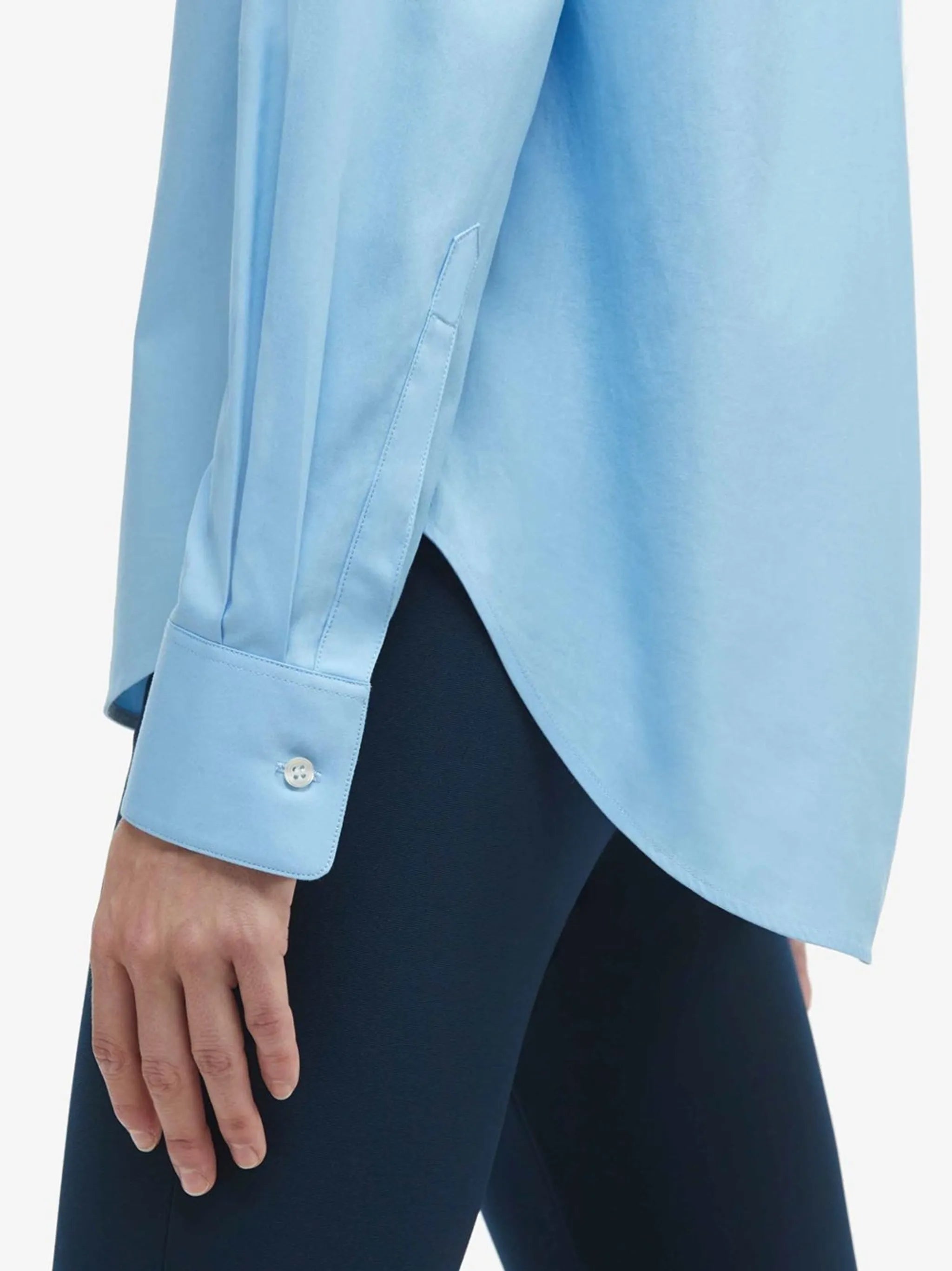 concealed fastening cotton shirt