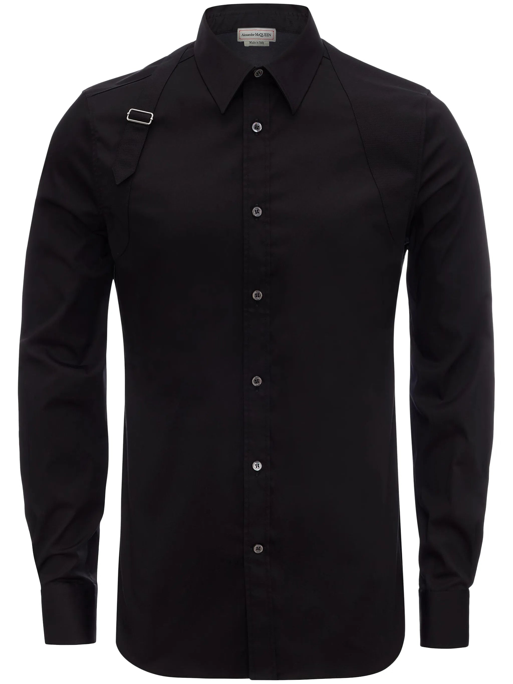 buckle-detail shirt