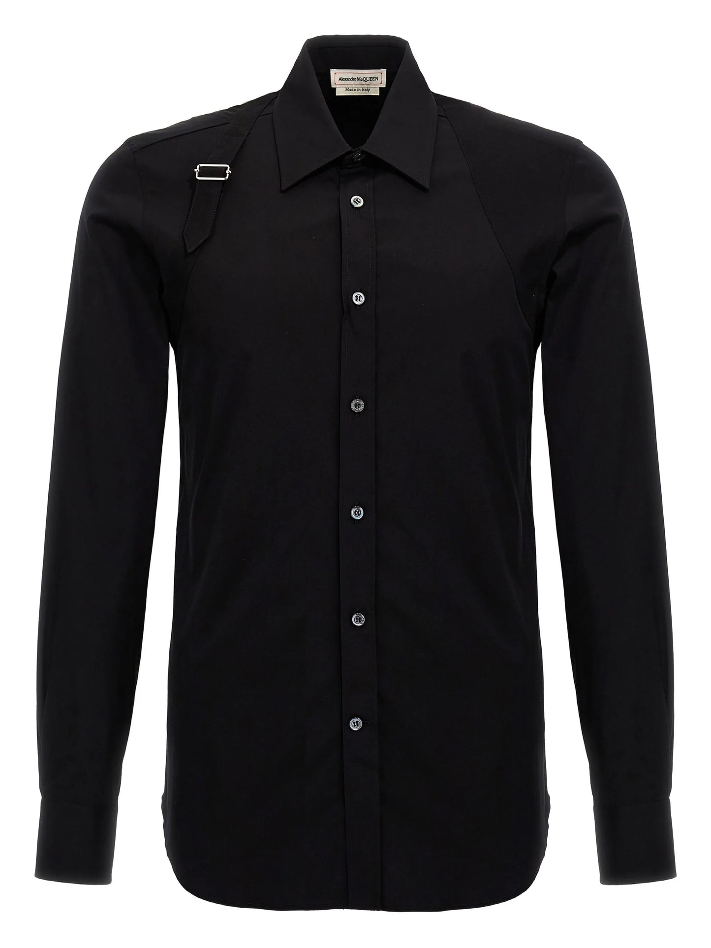 buckle-detail shirt