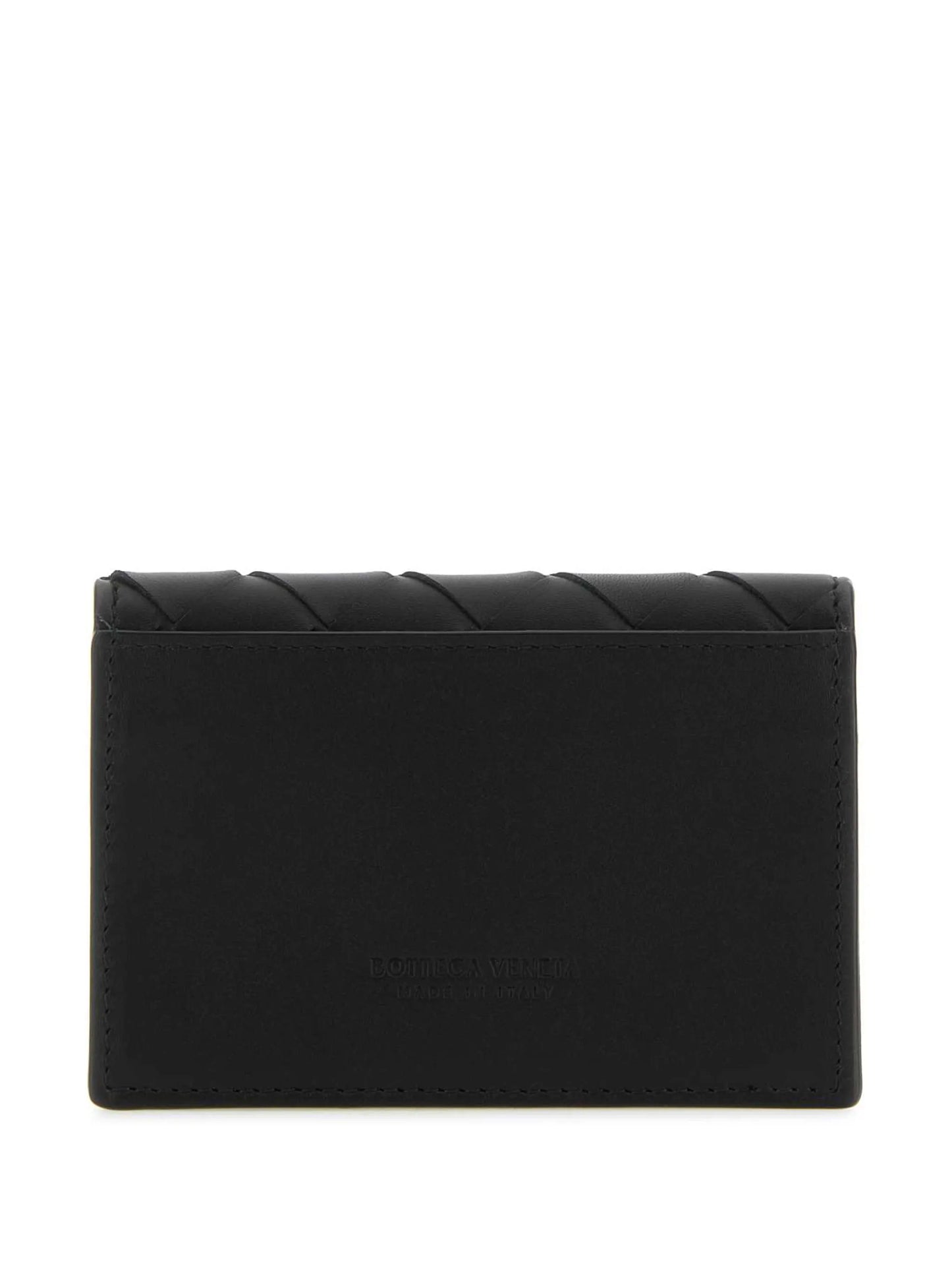 Intrecciato folding wallet