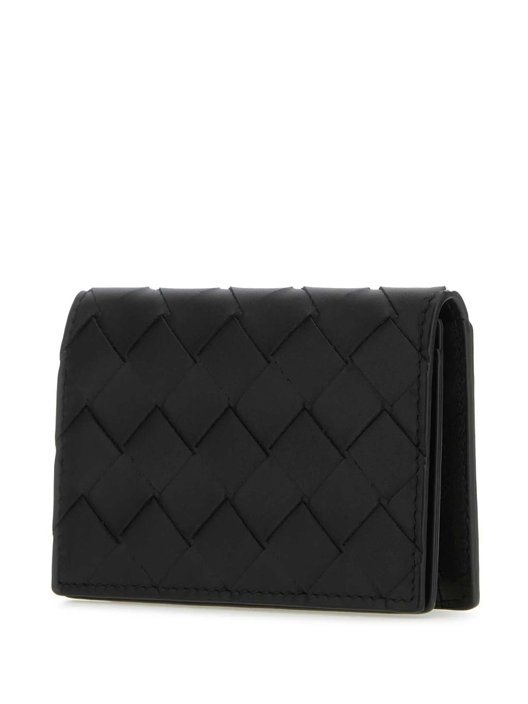 Intrecciato folding wallet