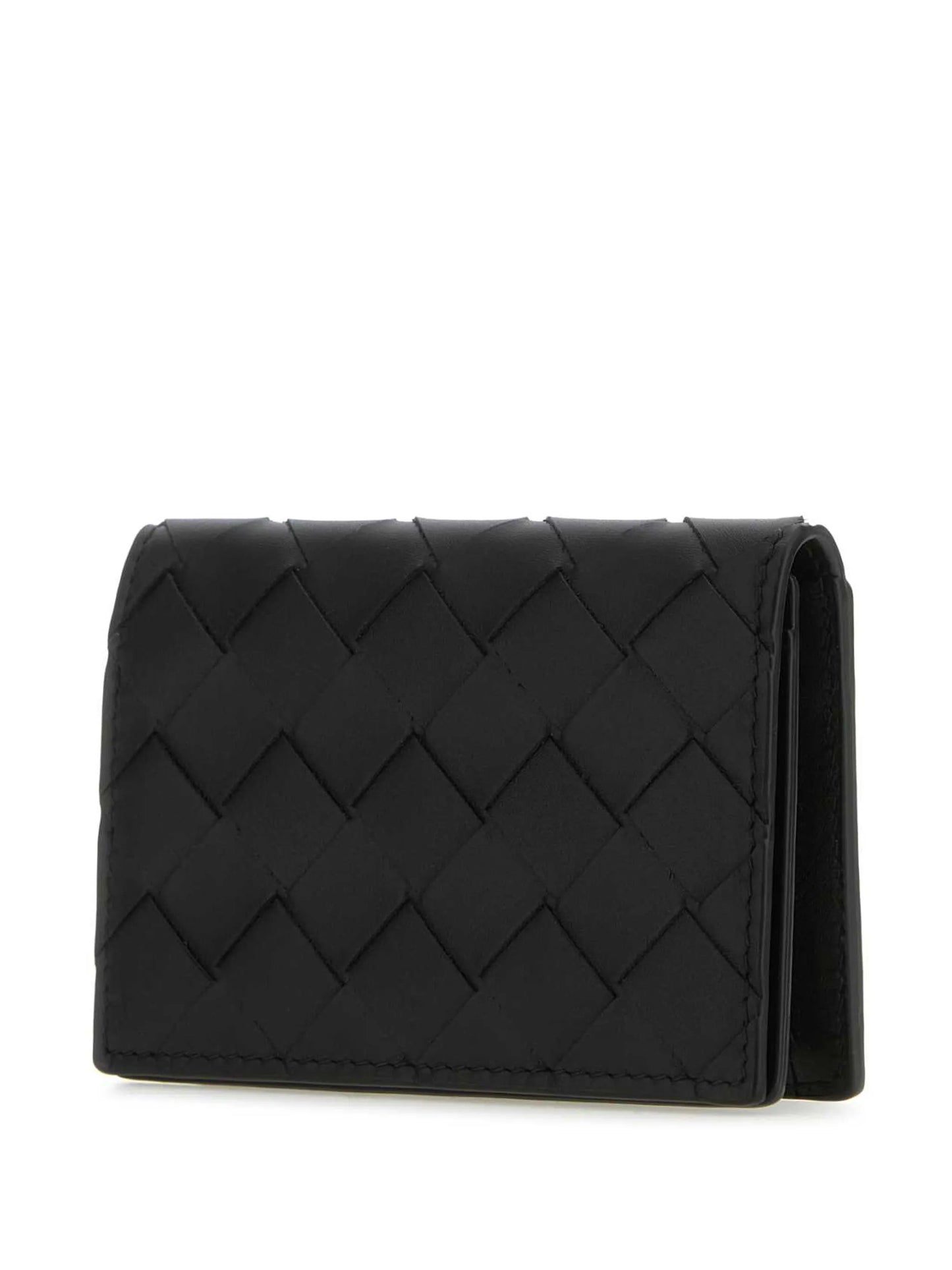 Intrecciato folding wallet