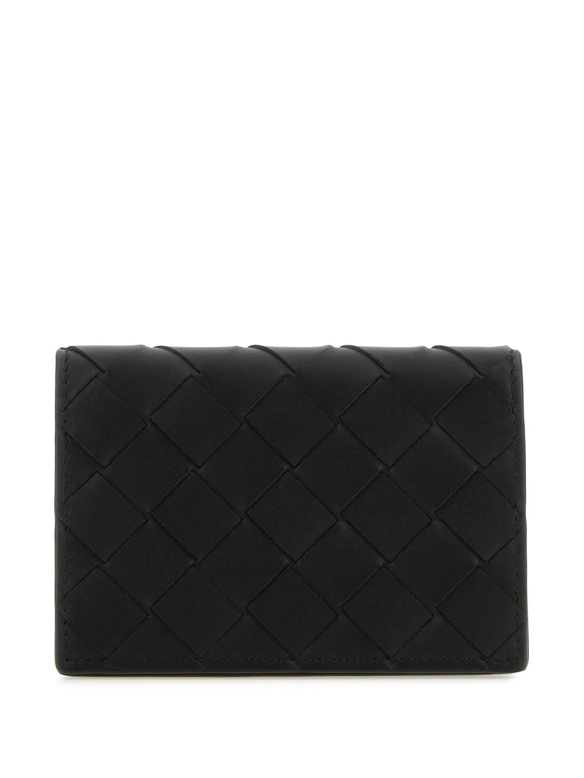 Intrecciato folding wallet