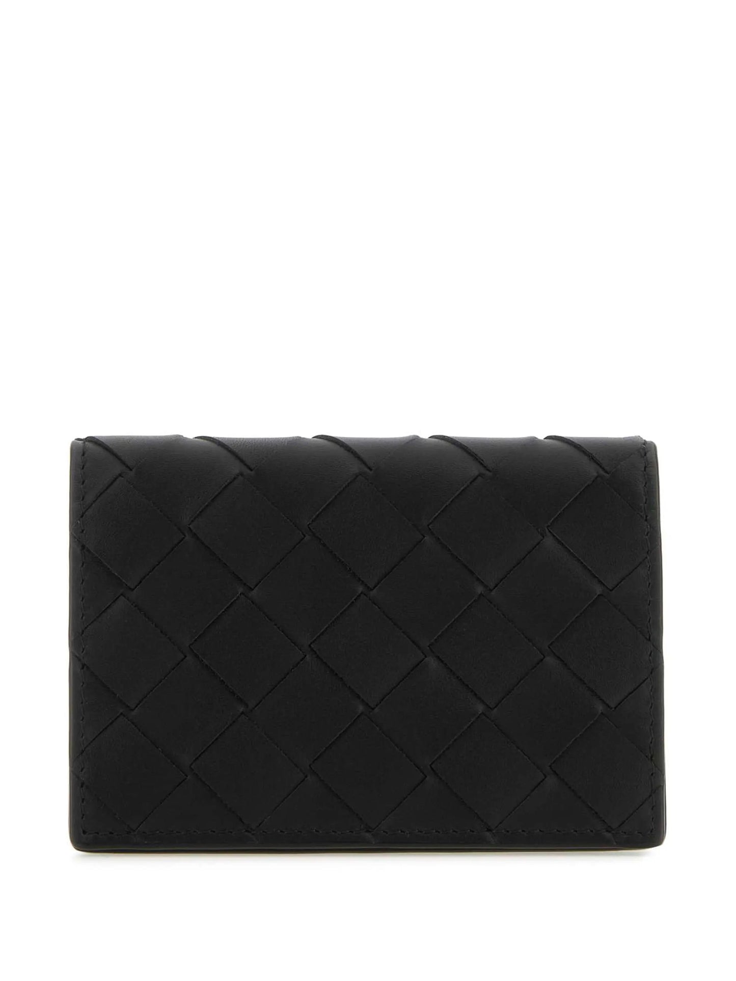 Intrecciato folding wallet