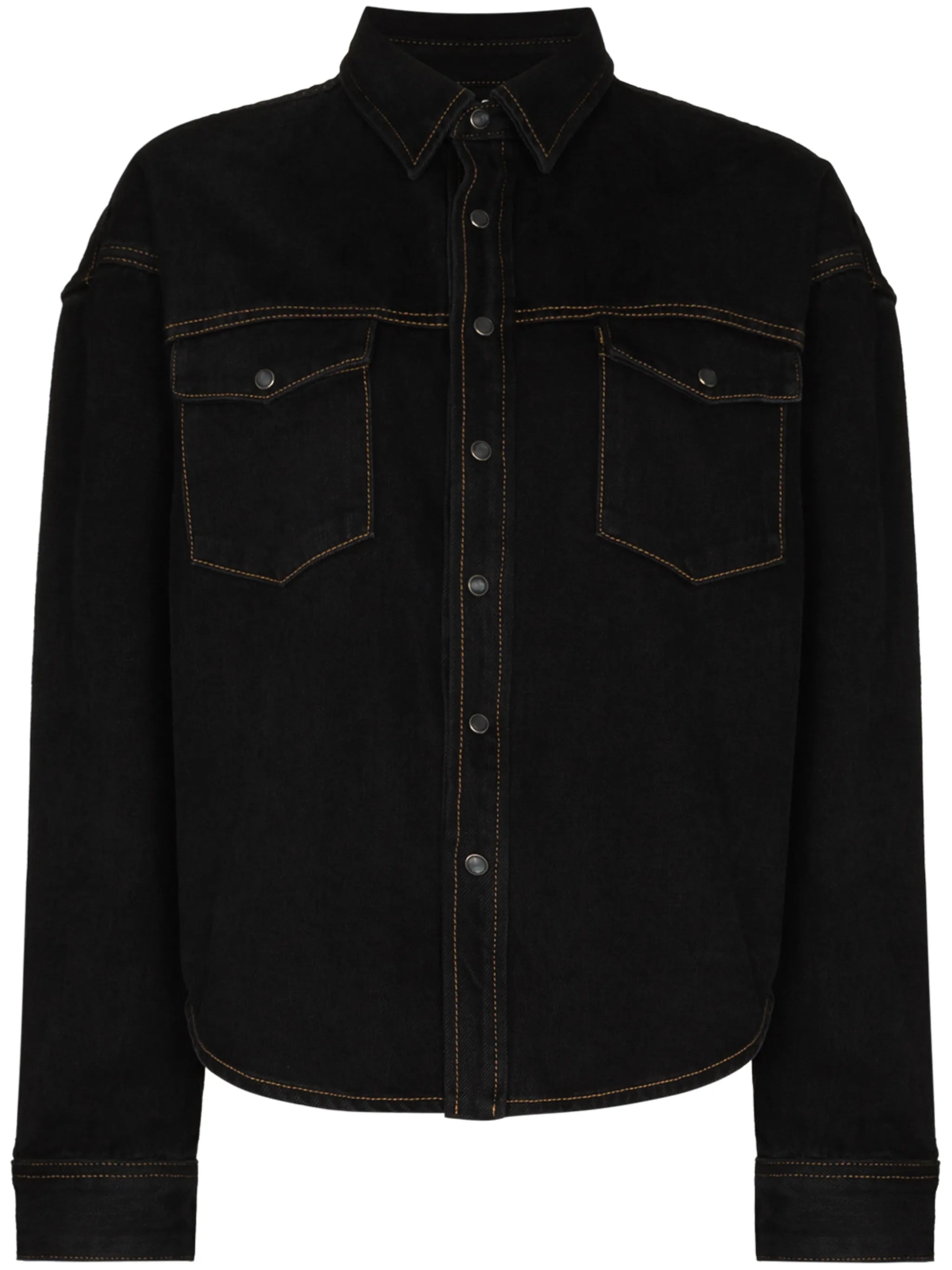 oversized denim button jacket