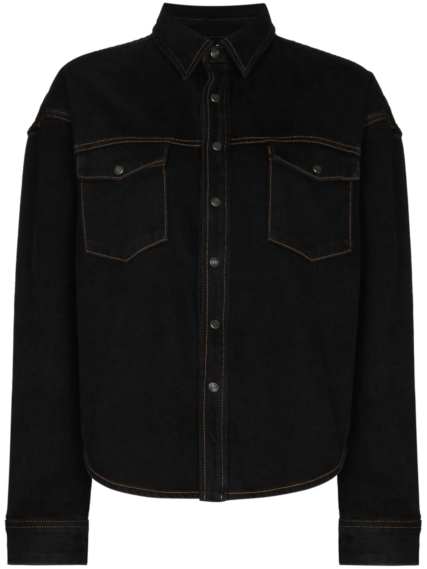 oversized denim button jacket