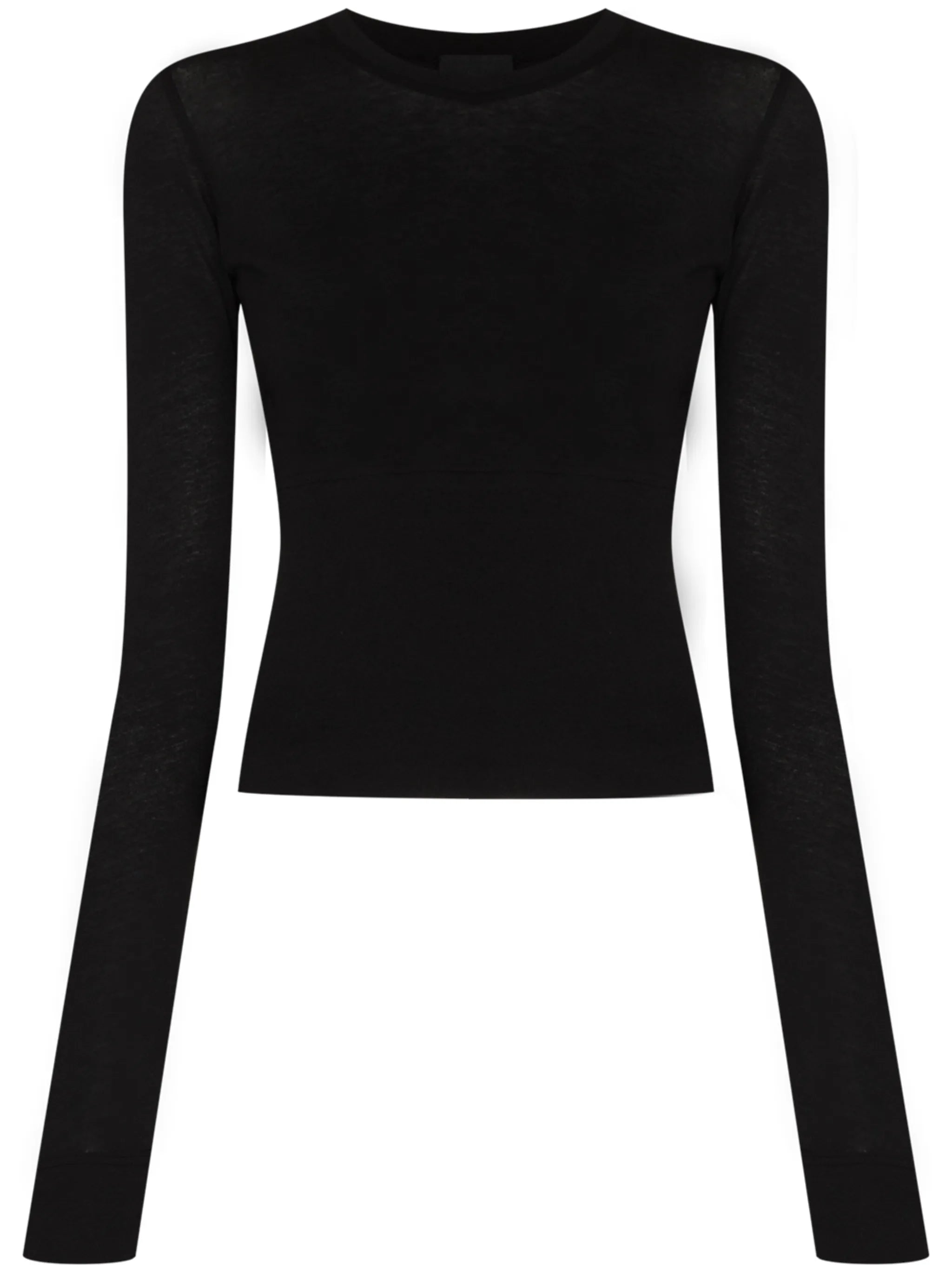 long-sleeve cotton T-shirt