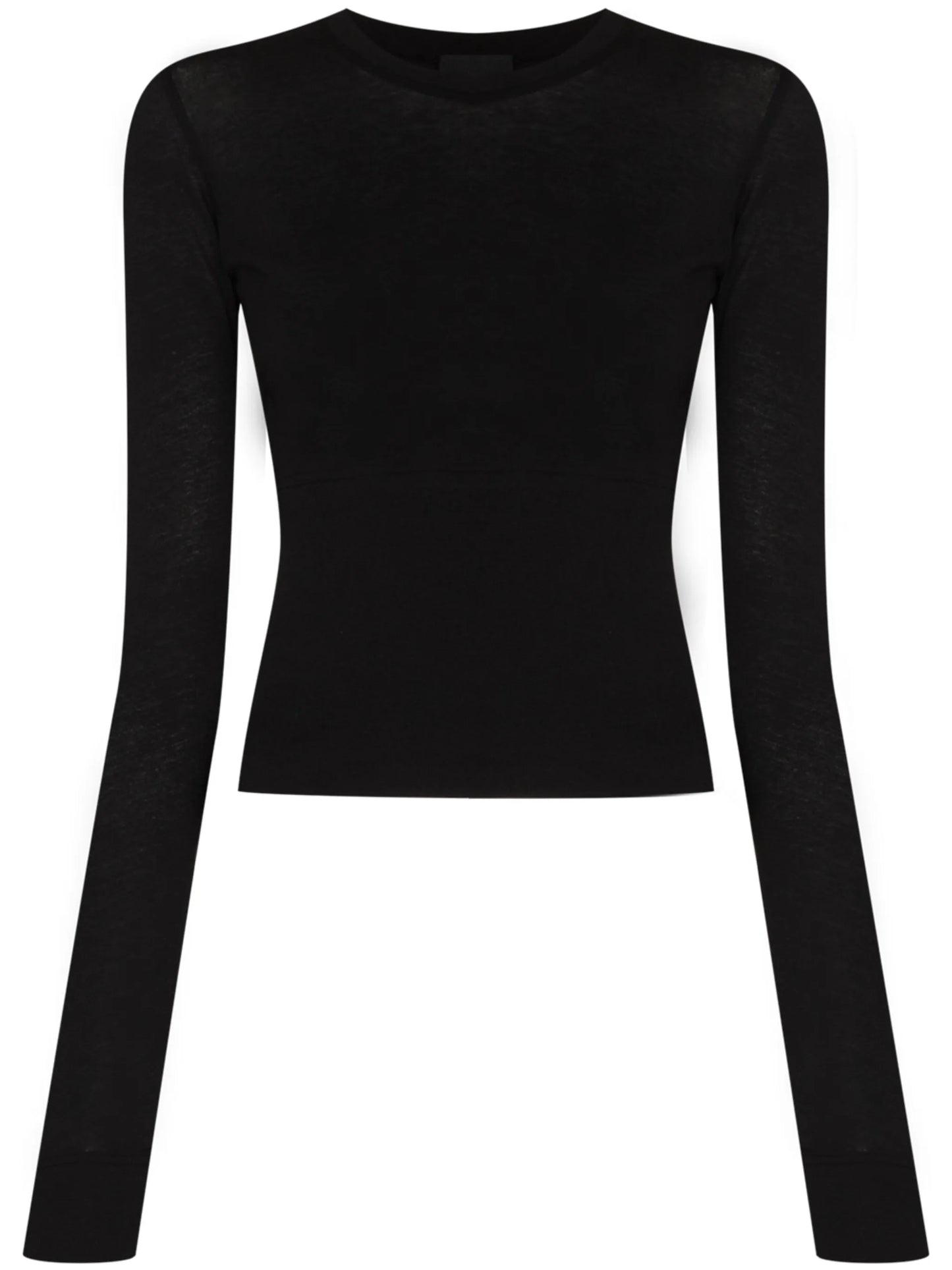 long-sleeve cotton T-shirt