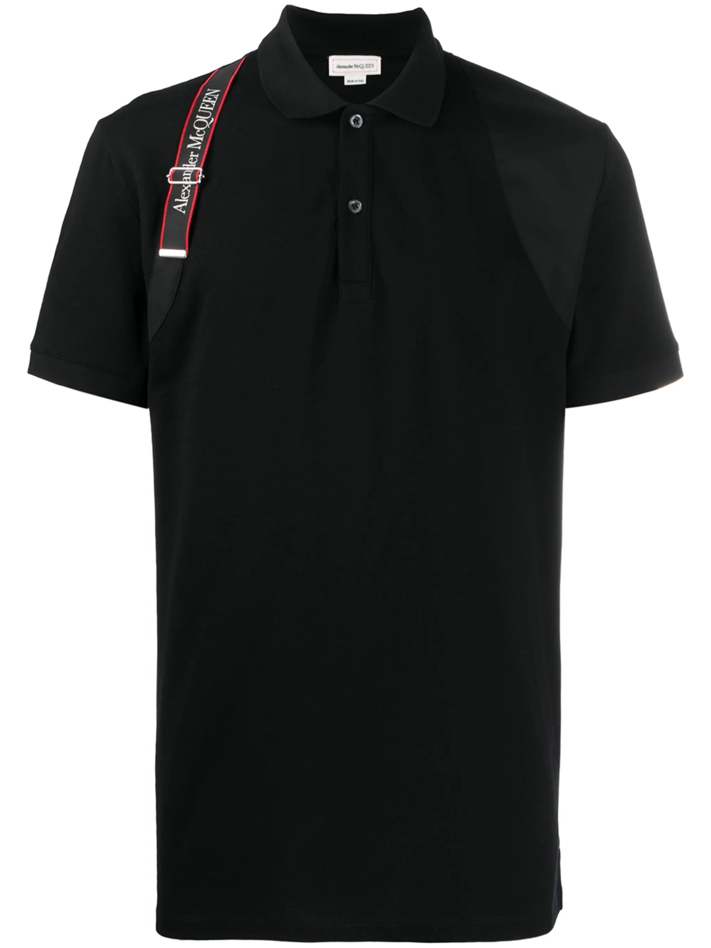 logo harness-strap polo shirt