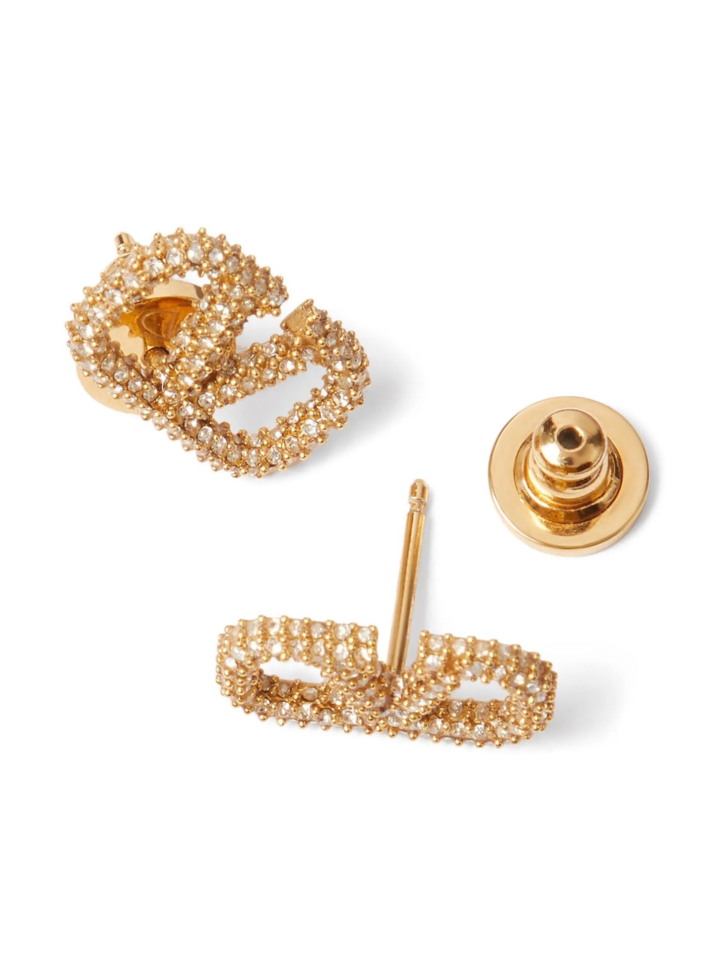VLogo Signature crystal-embellished earrings