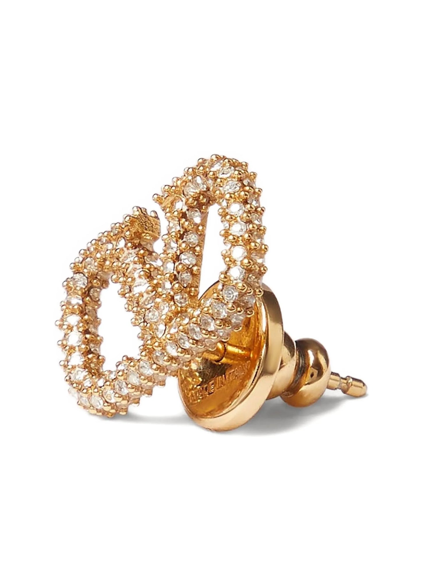 VLogo Signature crystal-embellished earrings