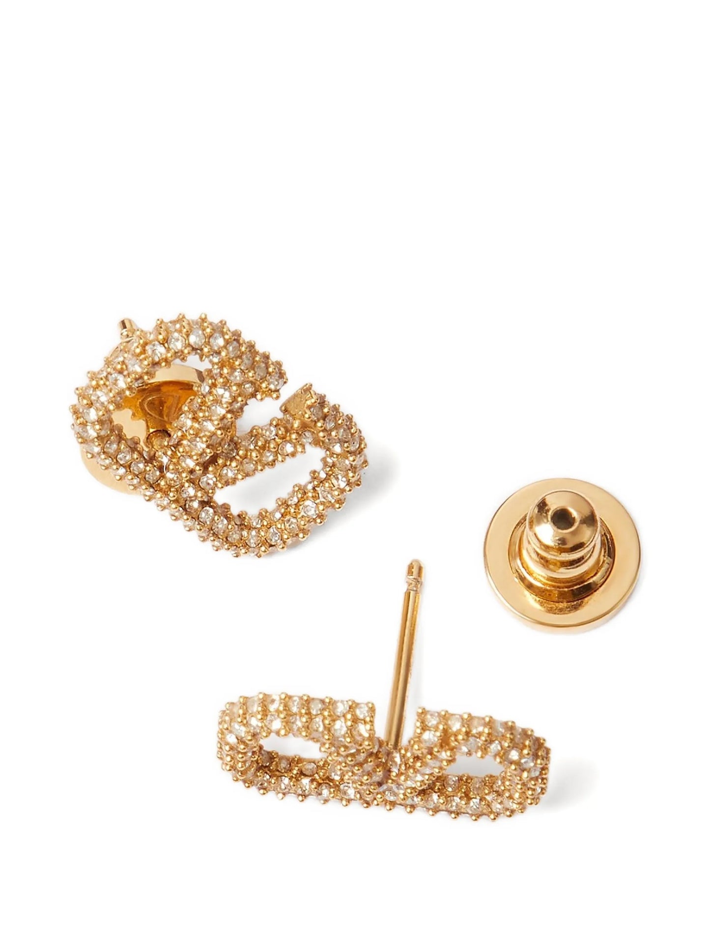 Vlogo Signature earrings in metal and Swarovski® crystals