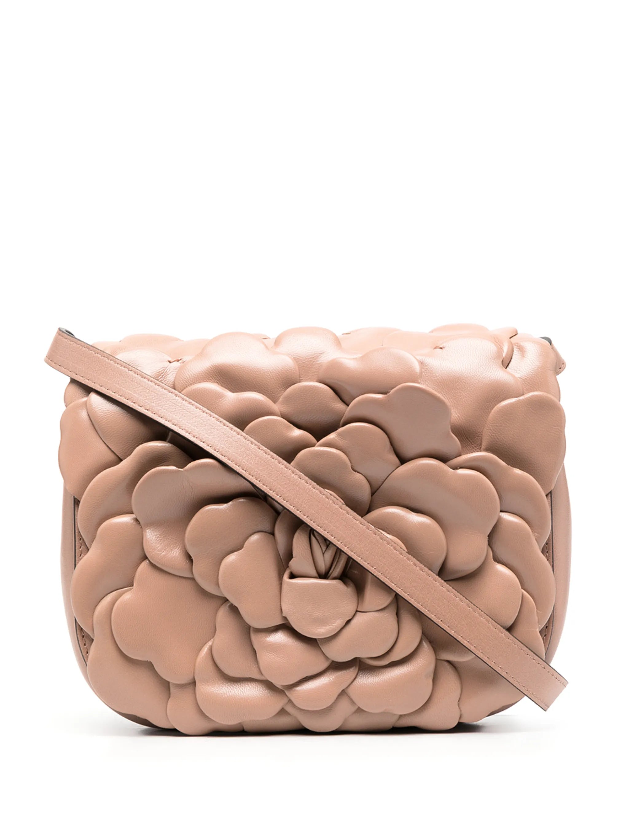 tiered floral clutch bag