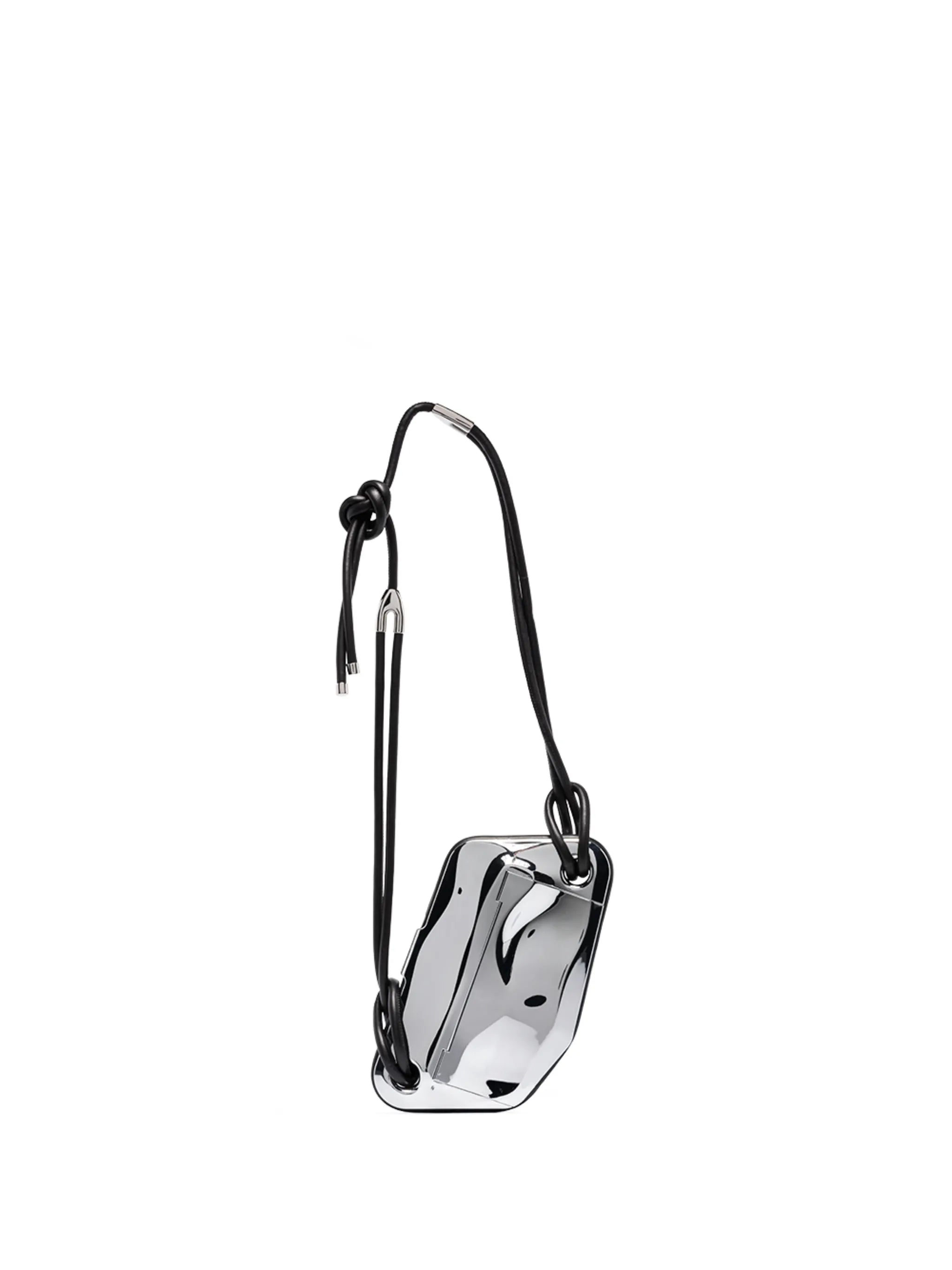 engraved-logo crossbody bag