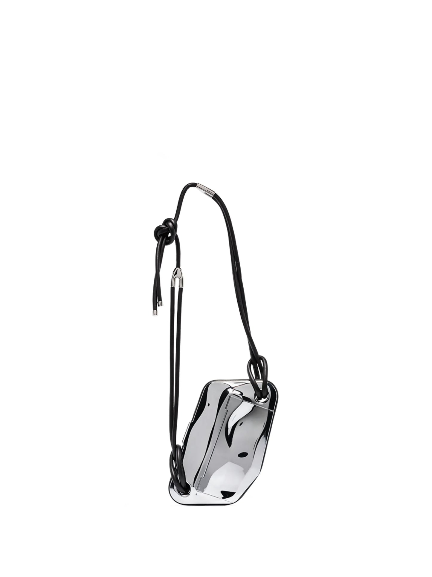engraved-logo crossbody bag