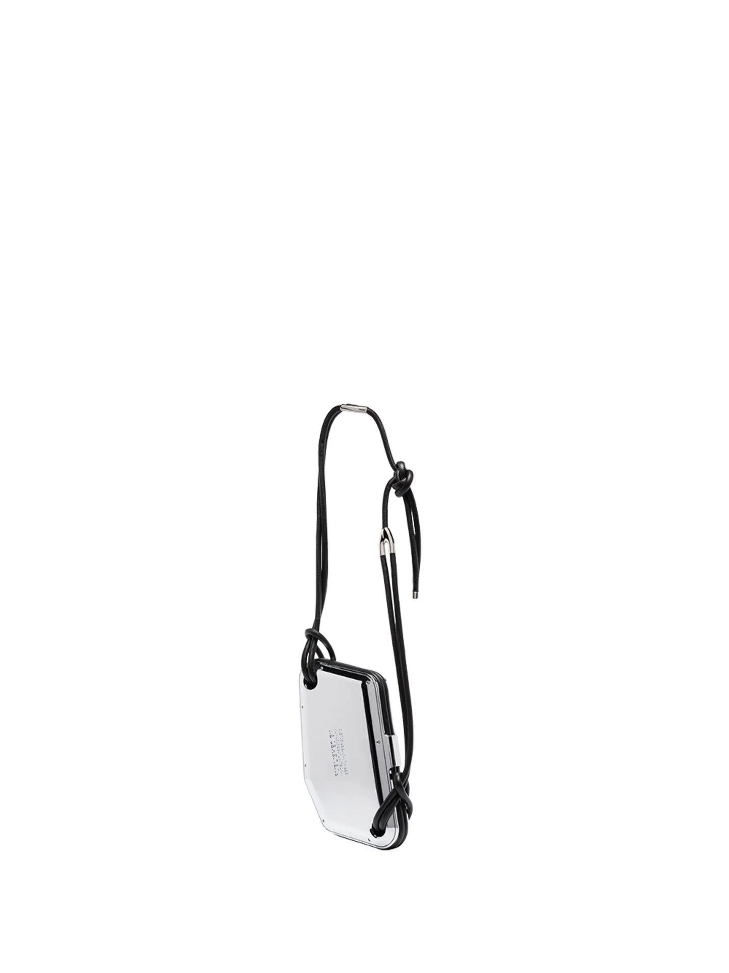 engraved-logo crossbody bag