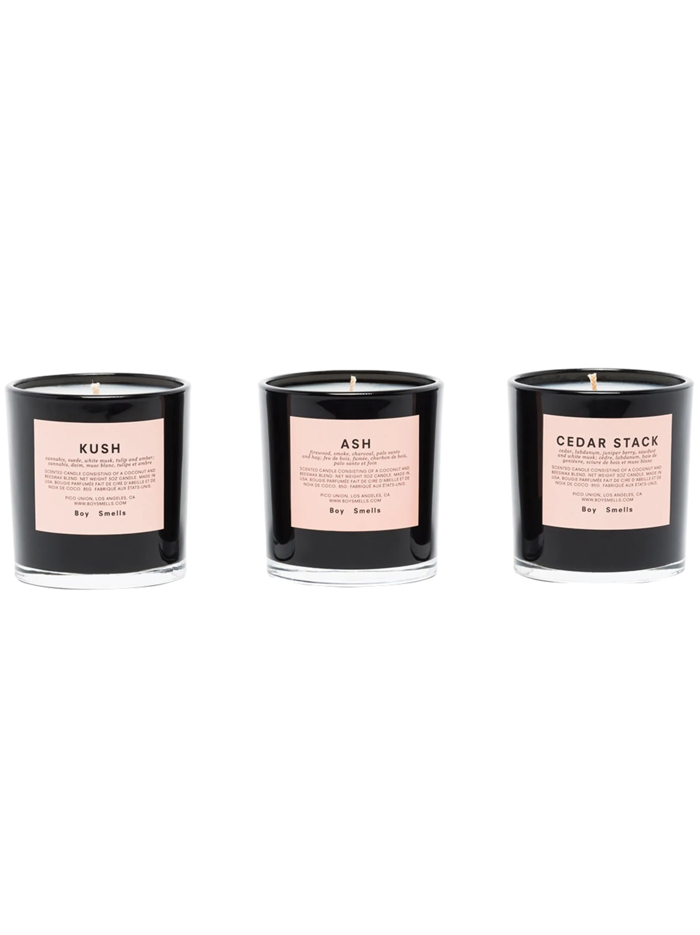 Votive three-set scented candles