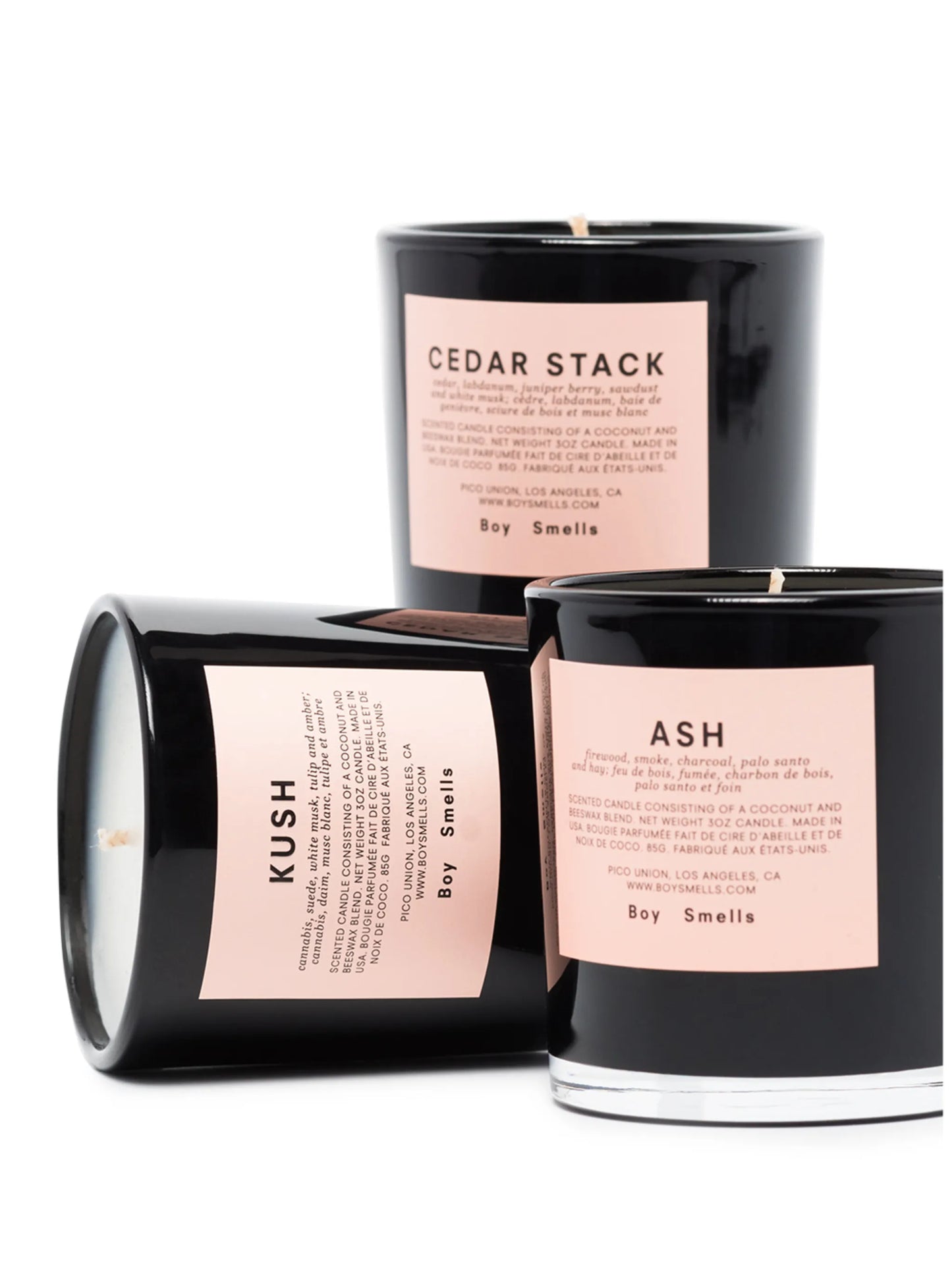 Votive three-set scented candles