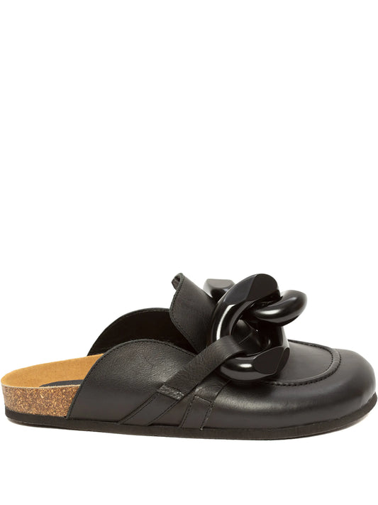 Chain loafer mules