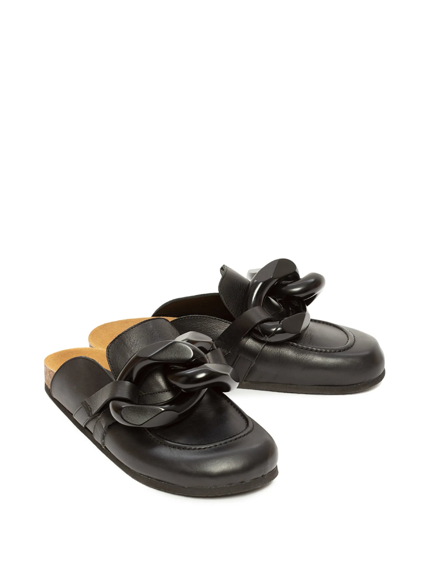 Chain loafer mules
