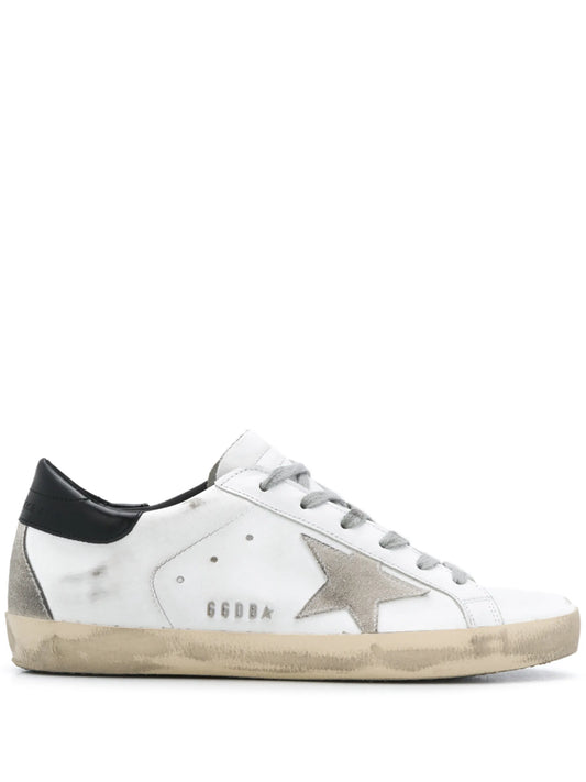 Super-Star trainers with black heel tab and metal stud lettering