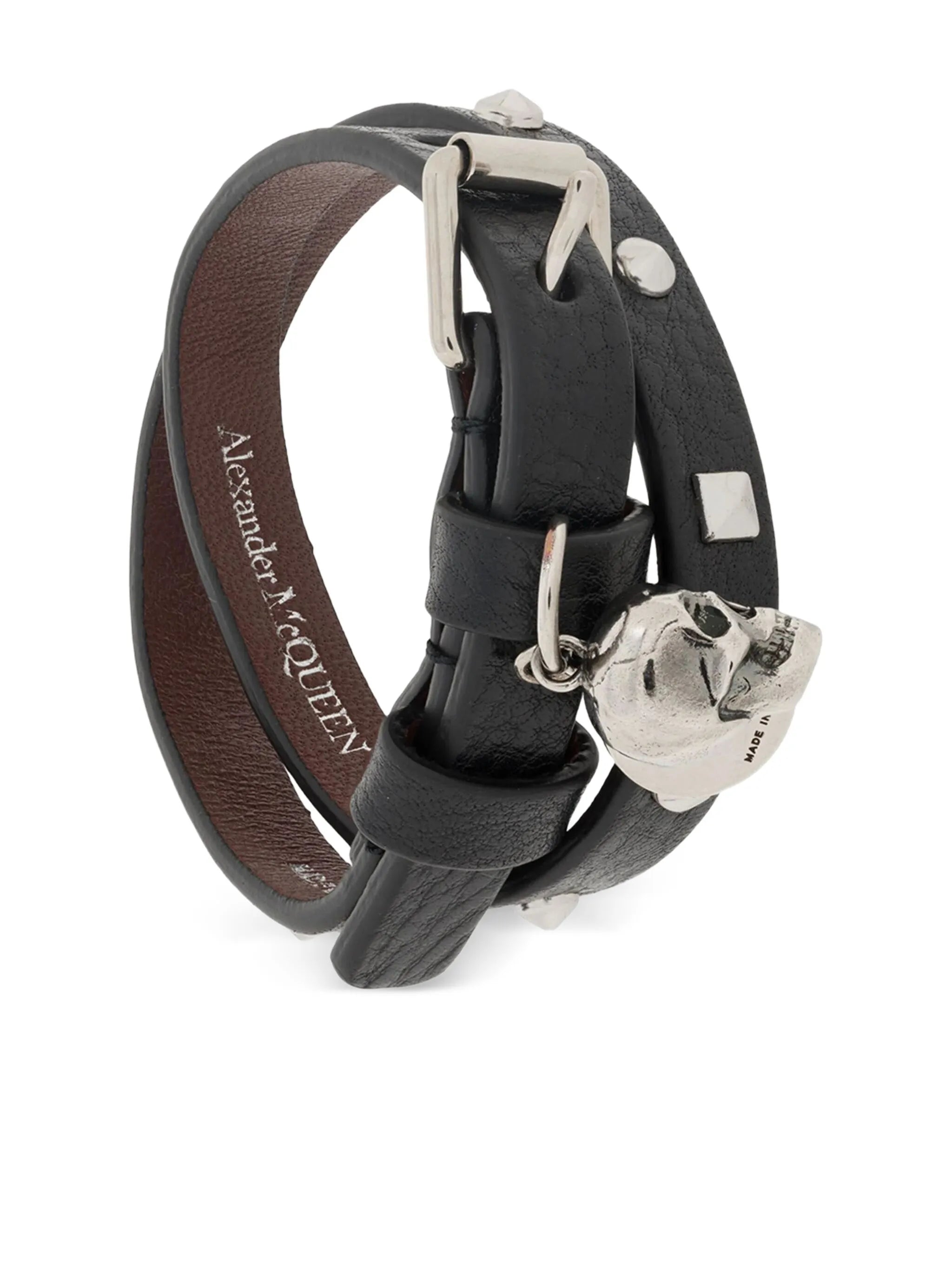 double wrap skull bracelet