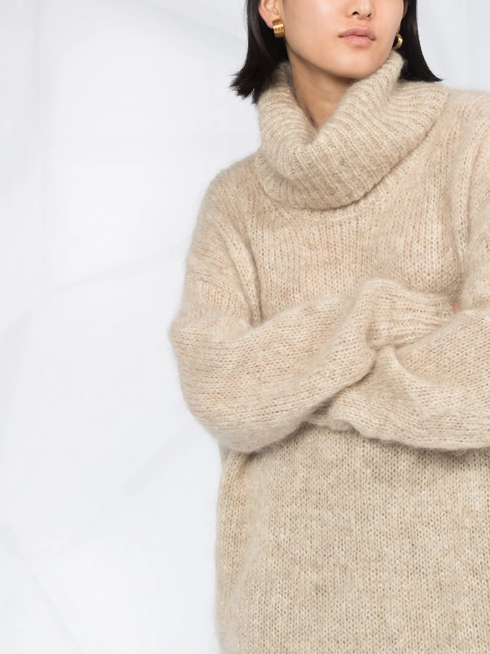 oversized roll neck jumper